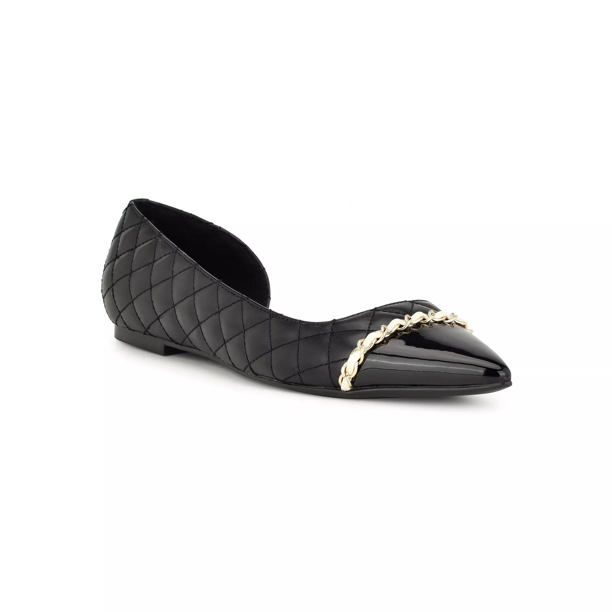 Nine West Breza Women's Slip-on Pointy Toe Dress Flats, Size: 7, Black Team Product Image