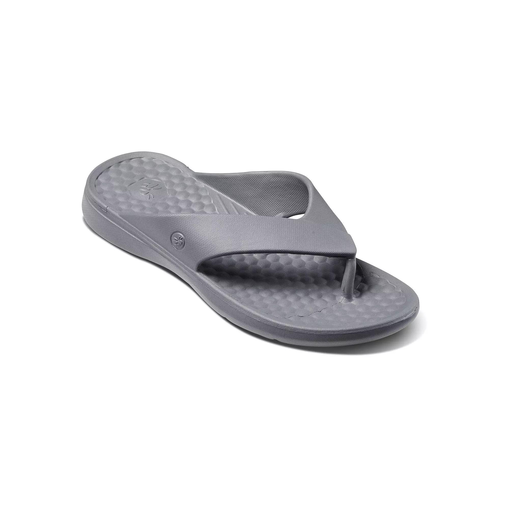 Joybees Casual Womens Flip Flop Sandals Grey Product Image