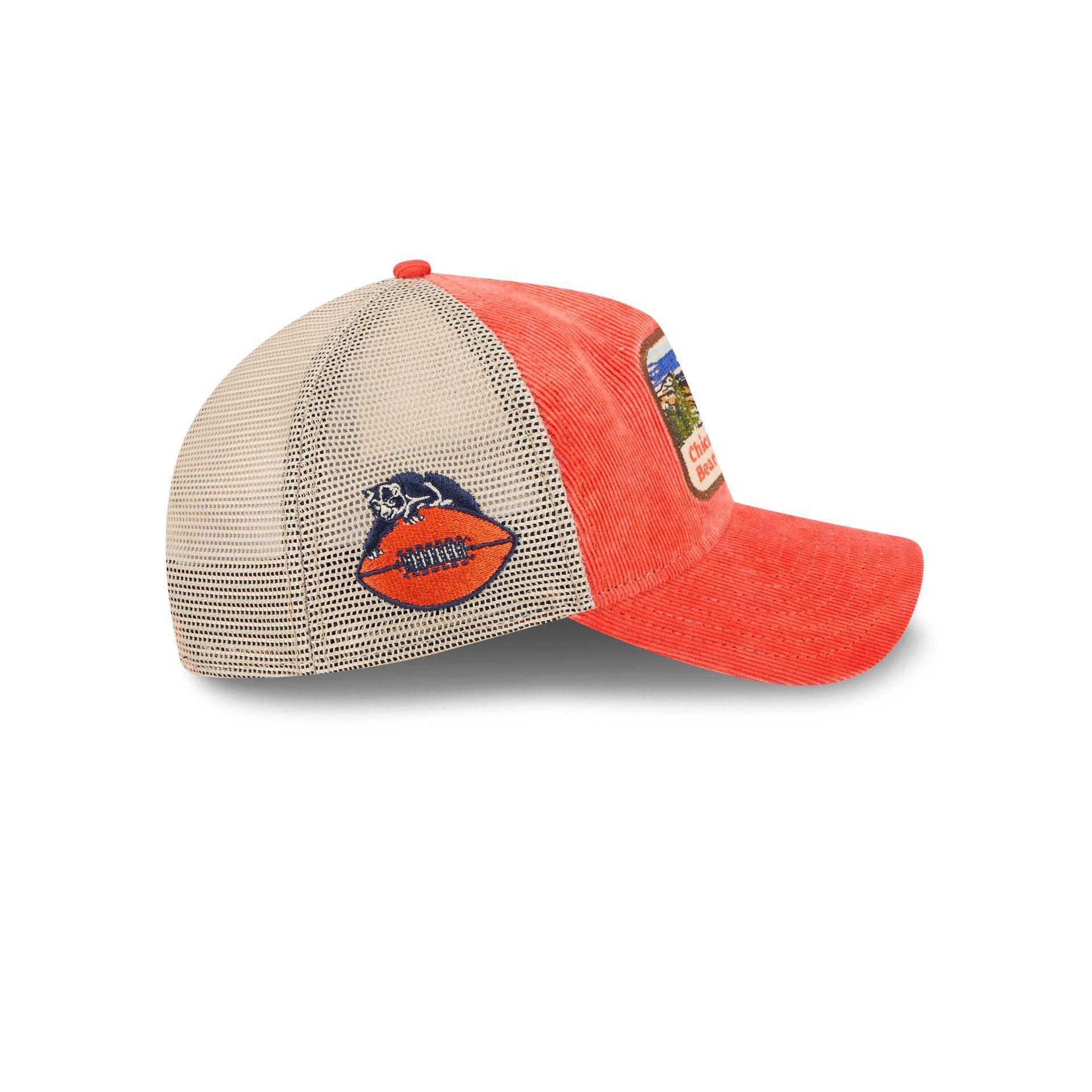 Chicago Bears Vintage Landscape 9TWENTY A-Frame Trucker Hat Male Product Image