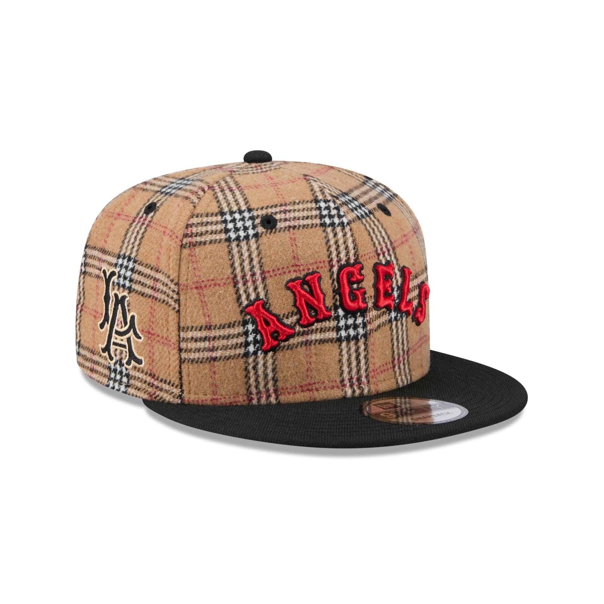 Texas Rangers Tan Tartan 9FIFTY Snapback Hat Male Product Image