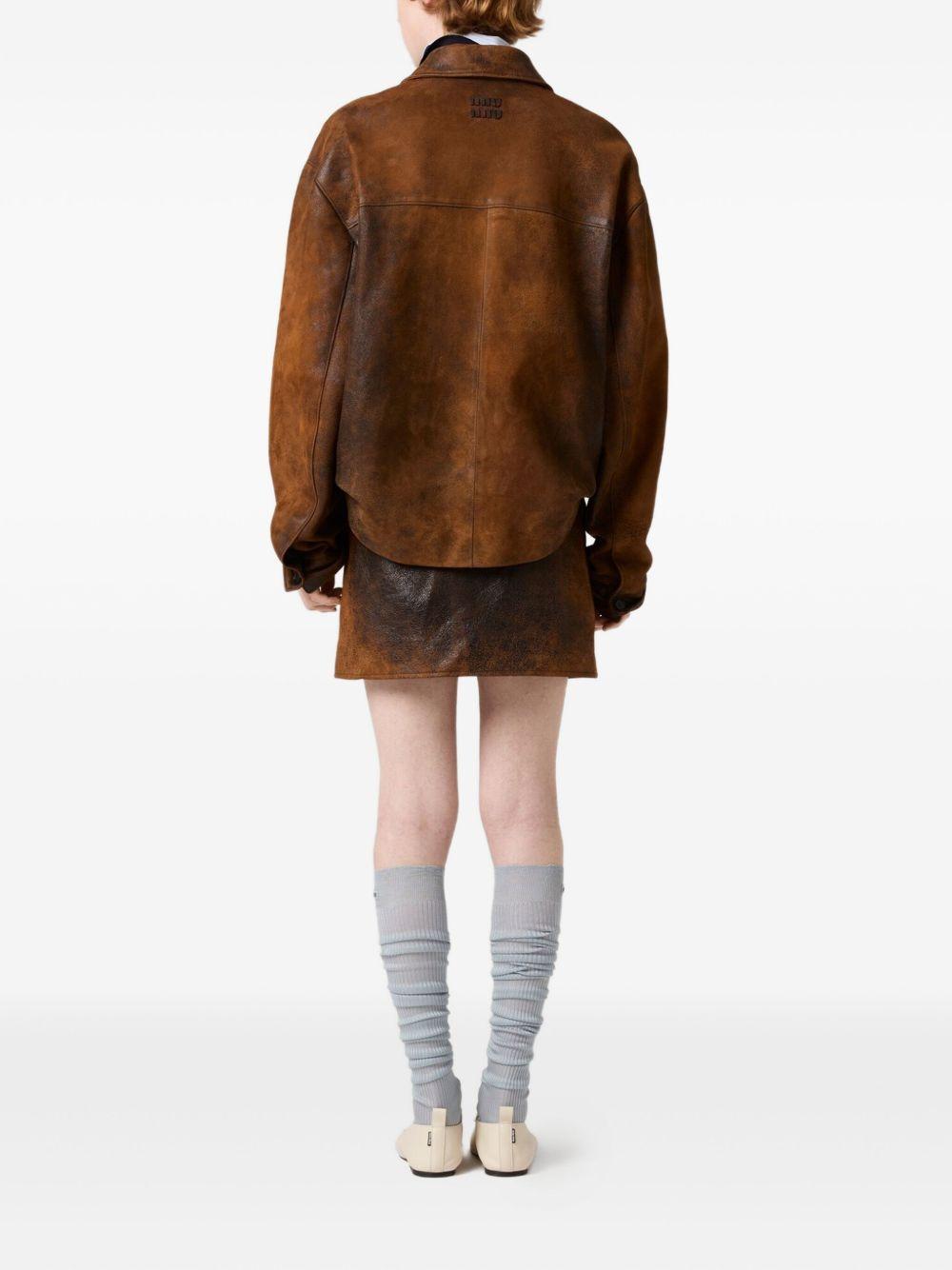 flap-pocket mini skirt Product Image