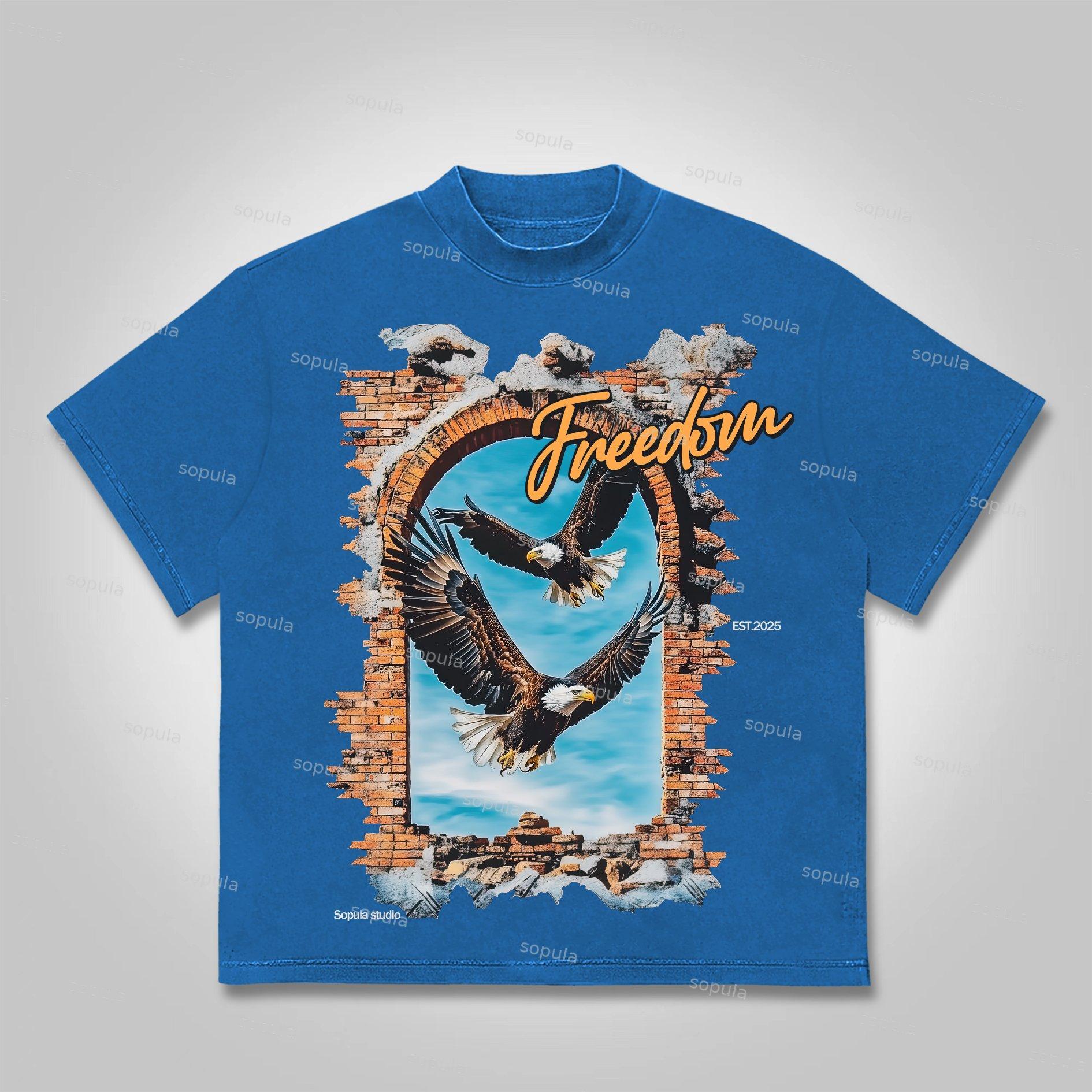 Sopula Wings Of Freedom Cotton T-Shirt Product Image