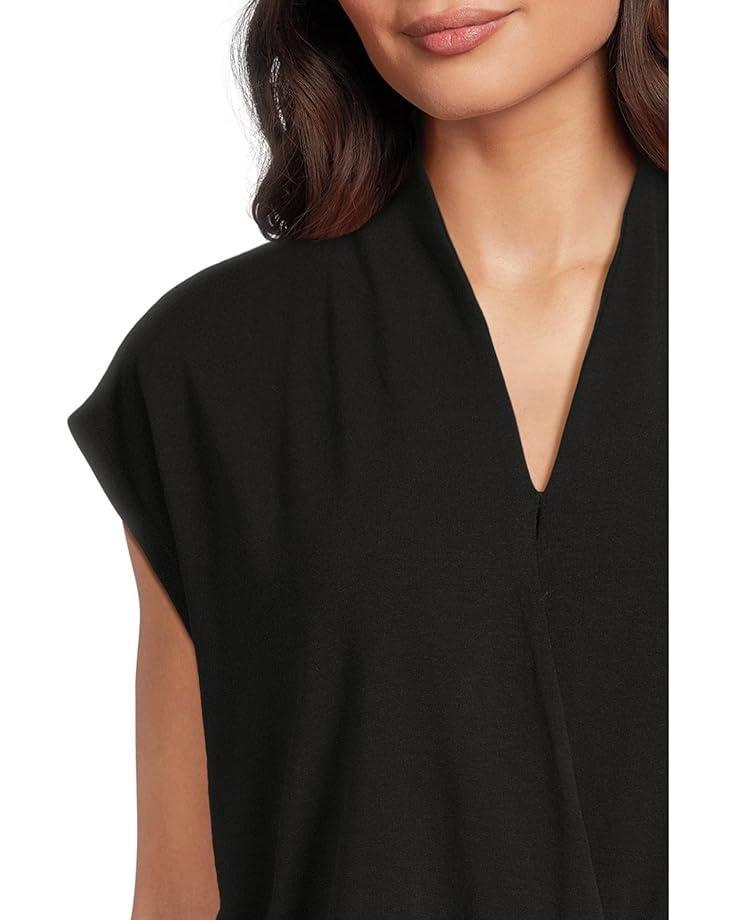 Women's Eileen Fisher Fine Stretch Jersey Knit High Collar Top Product Image