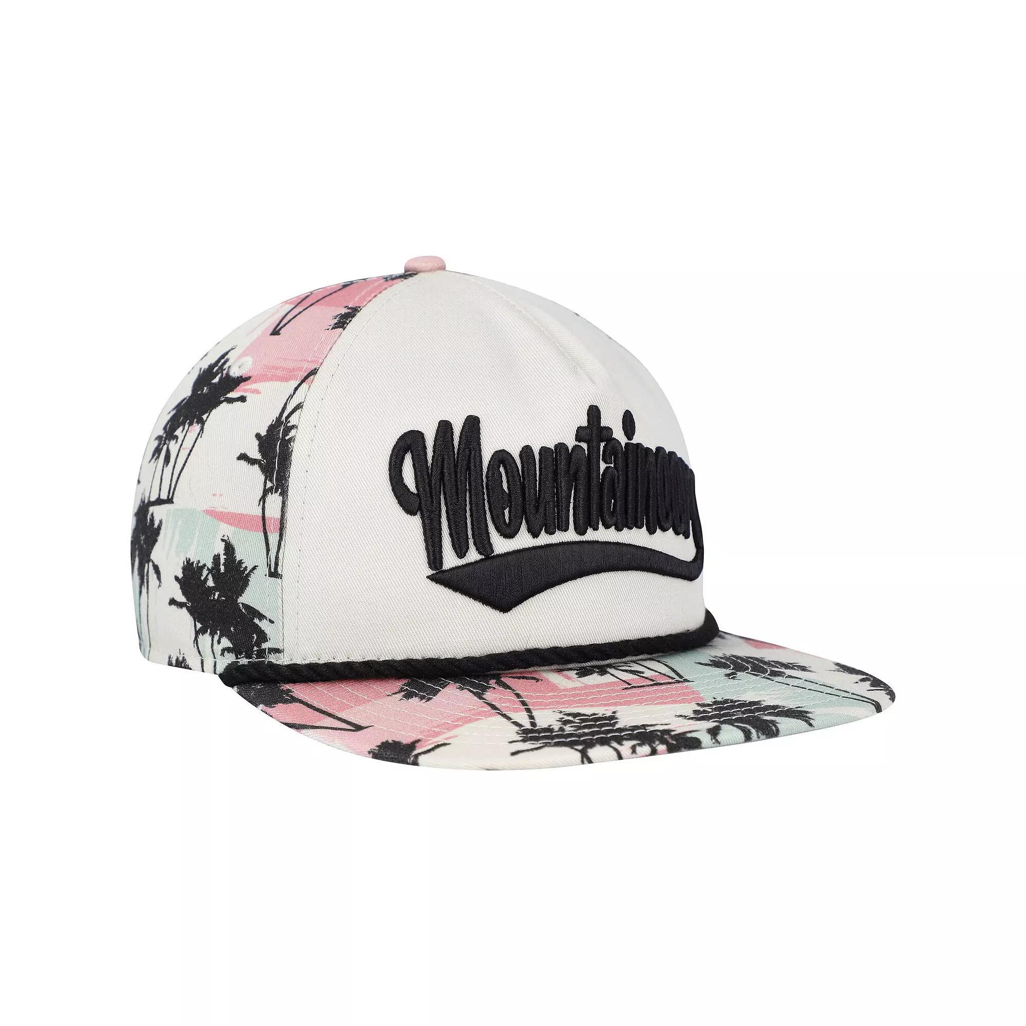 Men's New Era Cream West Virginia Mountaineers High Tide Golfer Snapback Hat, Beige Product Image
