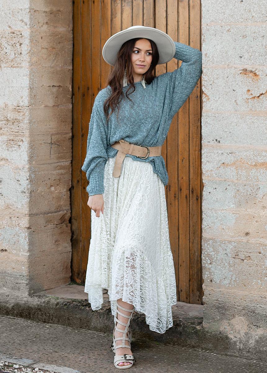 Selah Sweater in Whisper Blue Female Product Image
