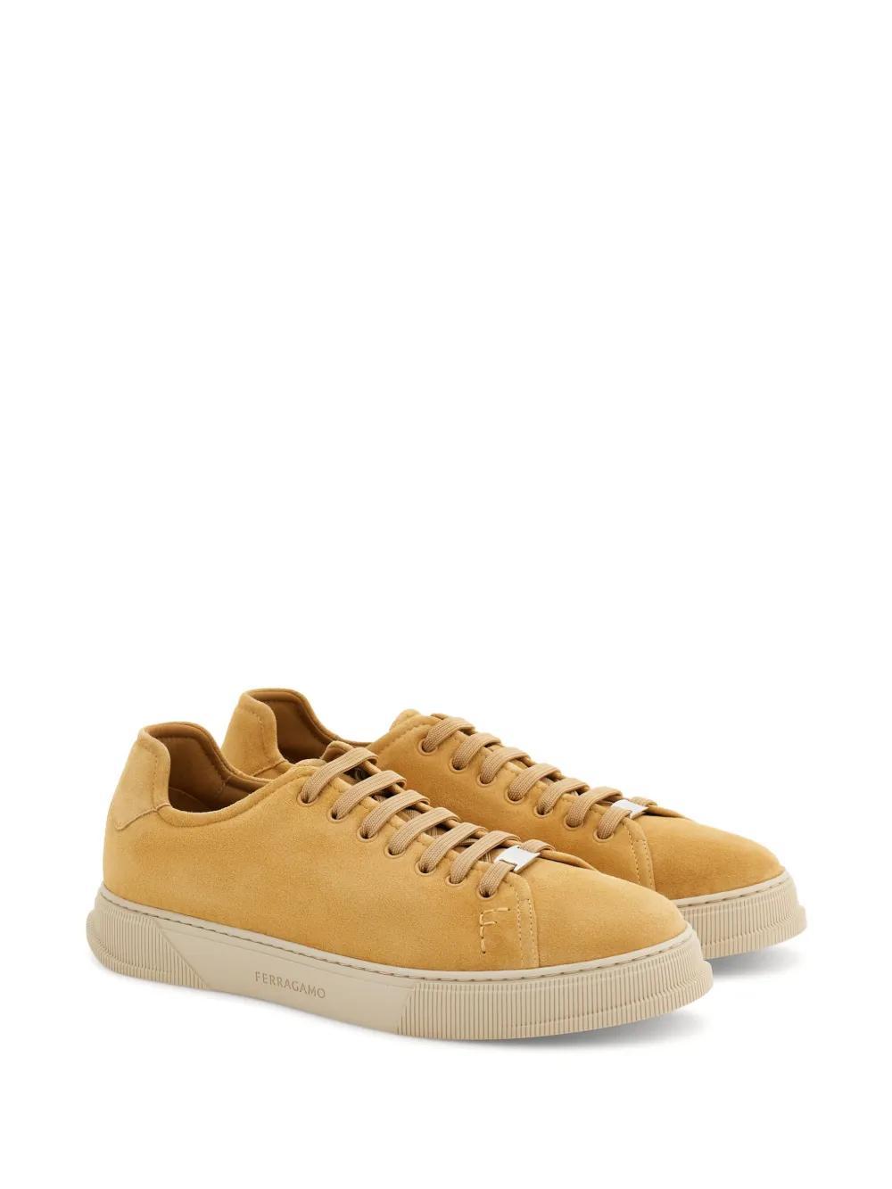FERRAGAMO Low-top Sneakers In Yellow Product Image