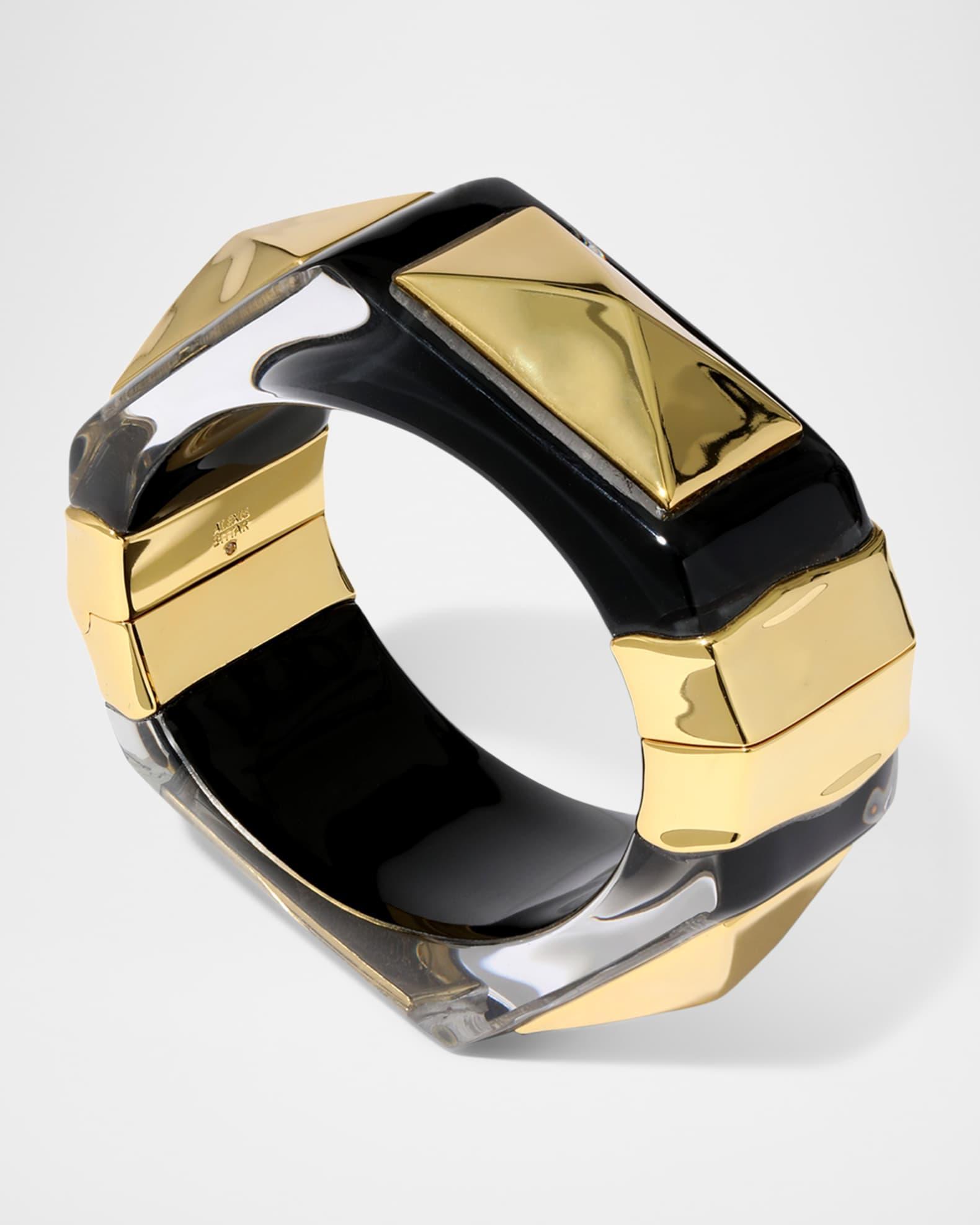 Luminous Lucite Armor Hinge Bracelet Product Image