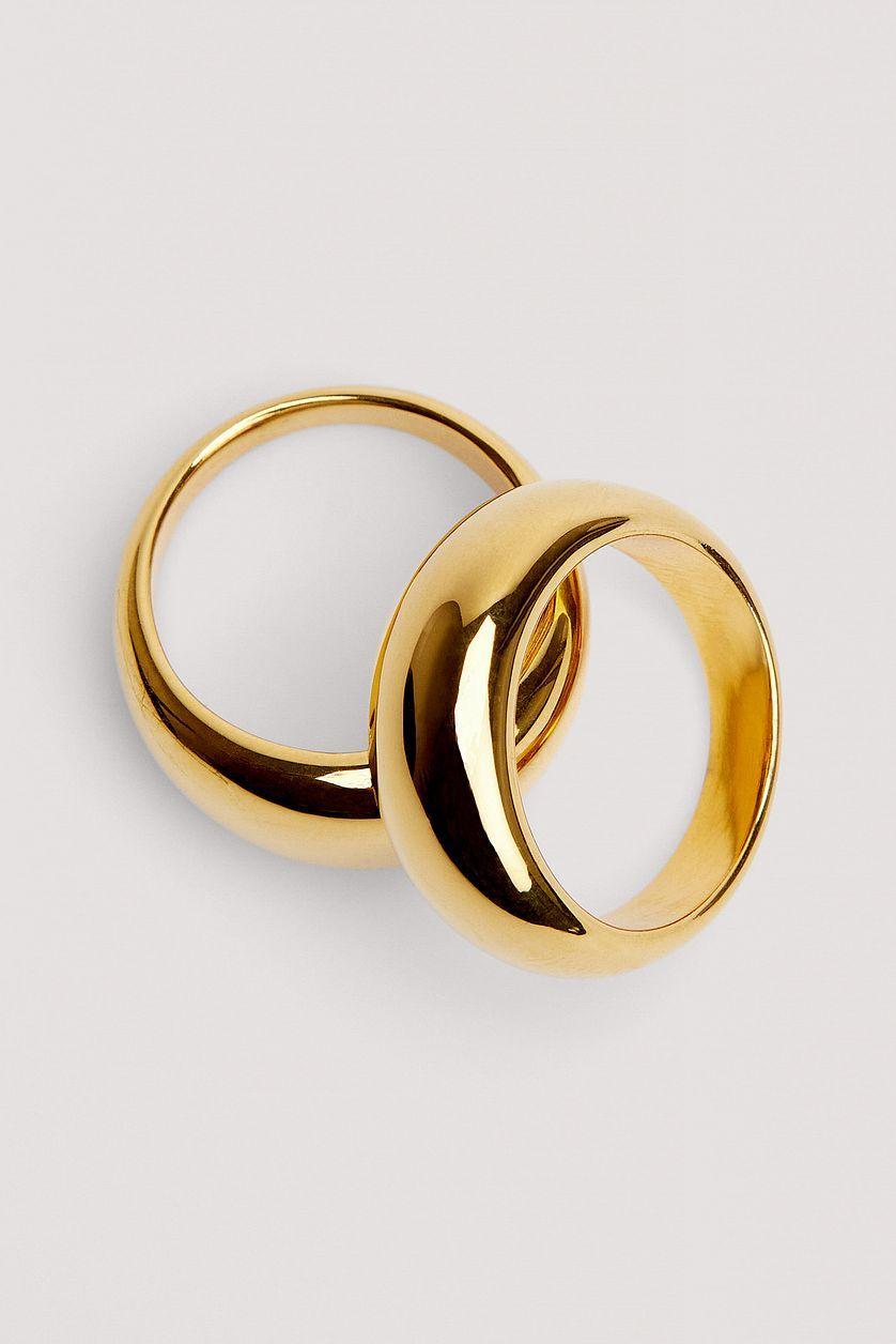 Gold Plated Double Pack Rings Product Image