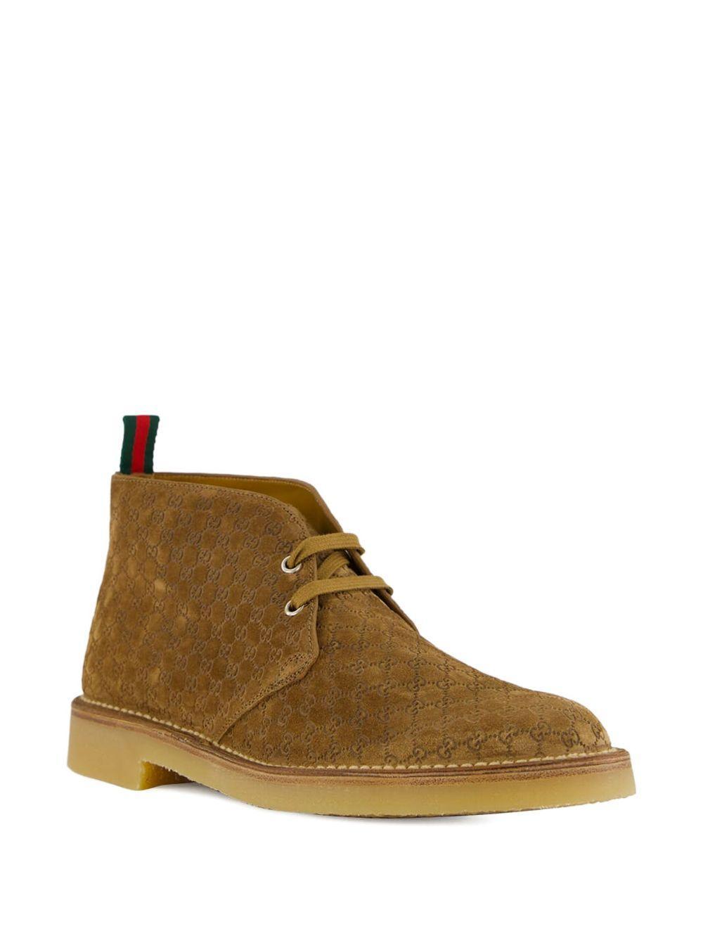 GG monogram suede boots Product Image