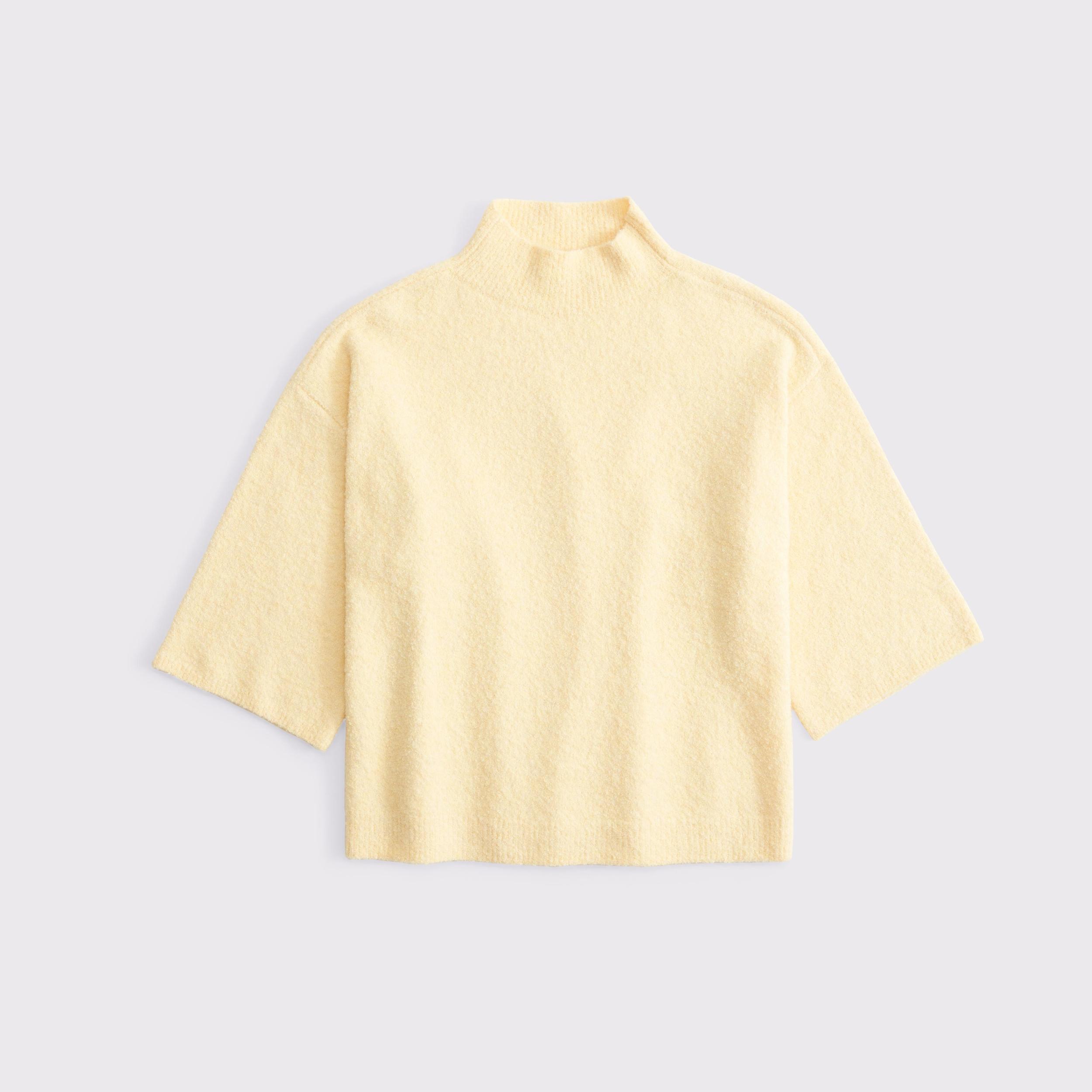 Boucle Mockneck Sweater Tee Product Image