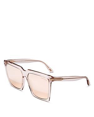 Tom Ford Sabrina Square Sunglasses, 58mm Product Image