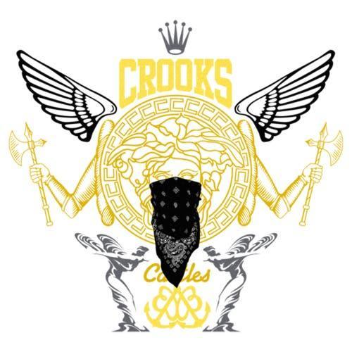 Men's Crooks And Castle The Medusa Bandit Crest Graphic Tee, Size: Small, White Product Image