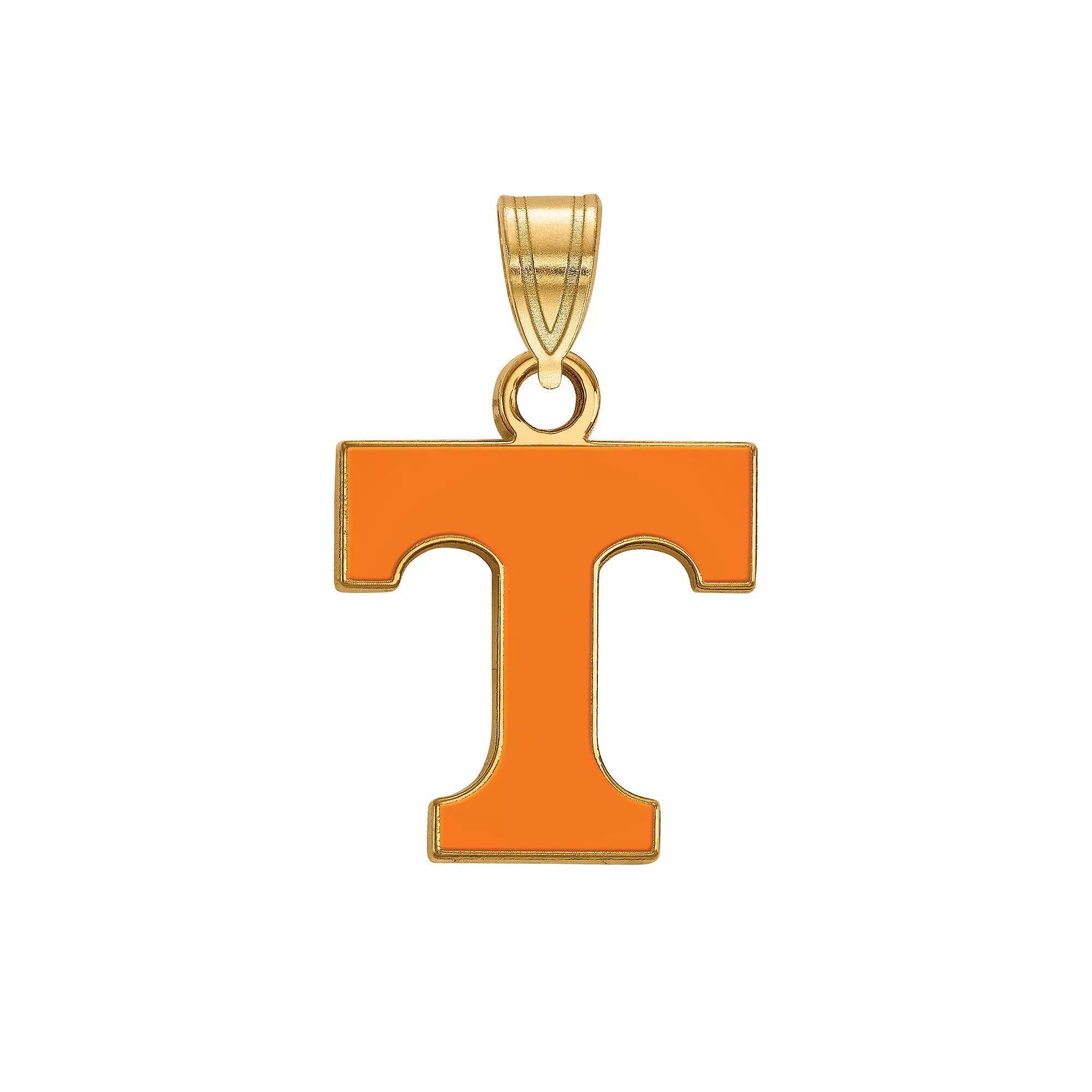 LogoArt Tennessee Volunteers Sterling Silver 14K Gold Plated Small Enamel Pendant, Women's, Size: 18 mm Product Image