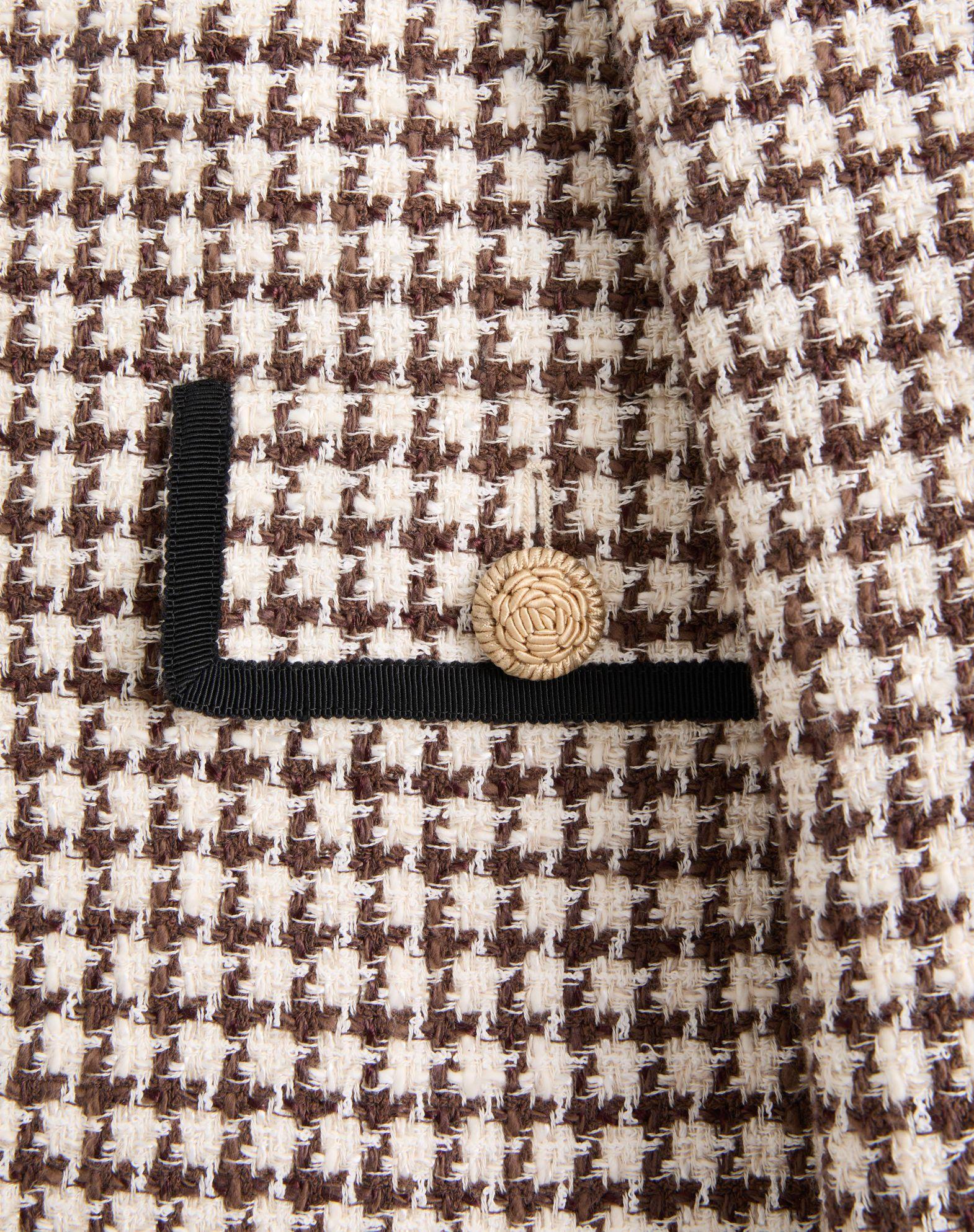 Light Tweed Pied De Poule Jacket Product Image