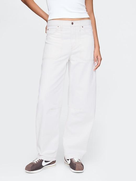 High Rise Barrel Carpenter Jeans Product Image