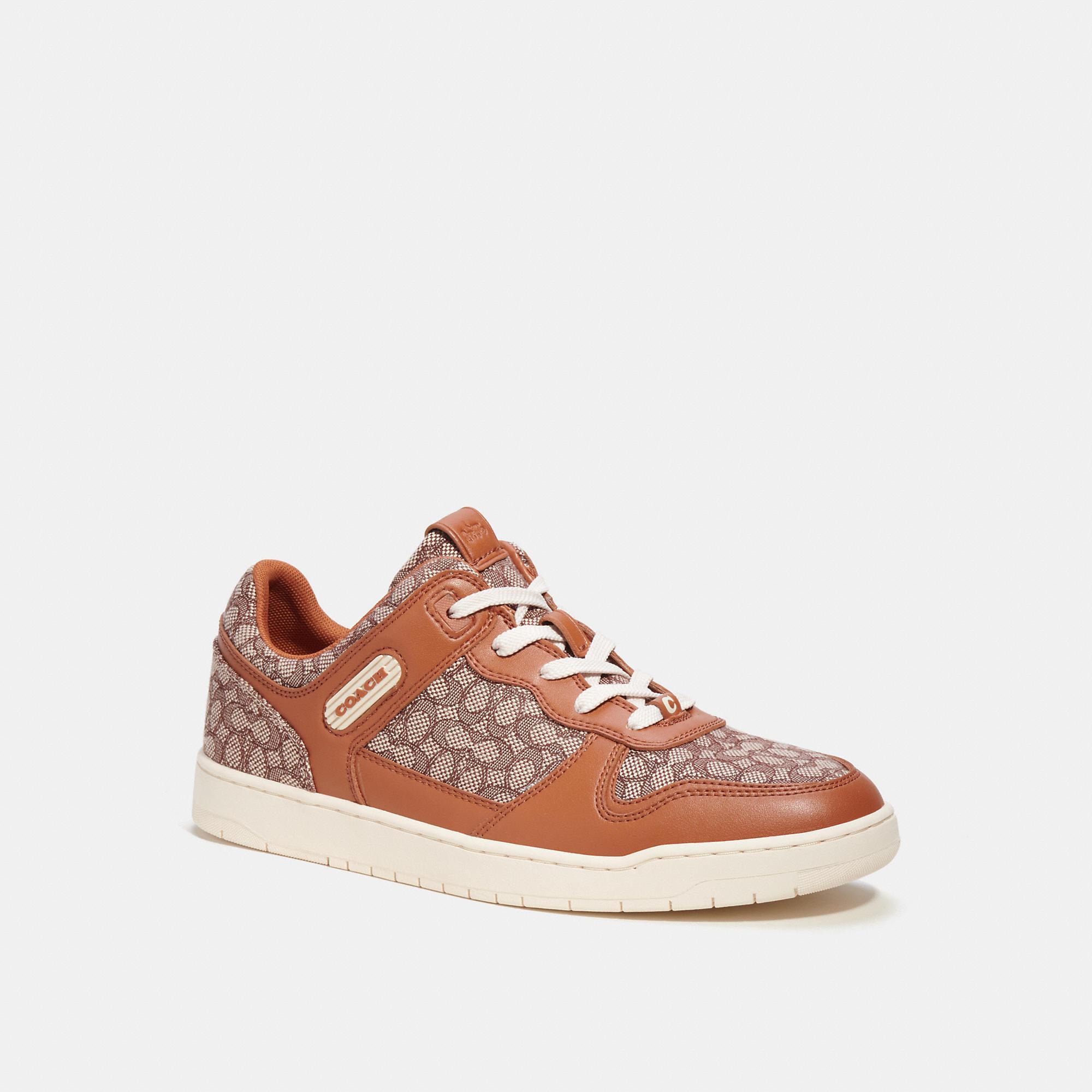 COACH C201 Micro Signature Sneaker (Burnished Amber) Men's Shoes Product Image