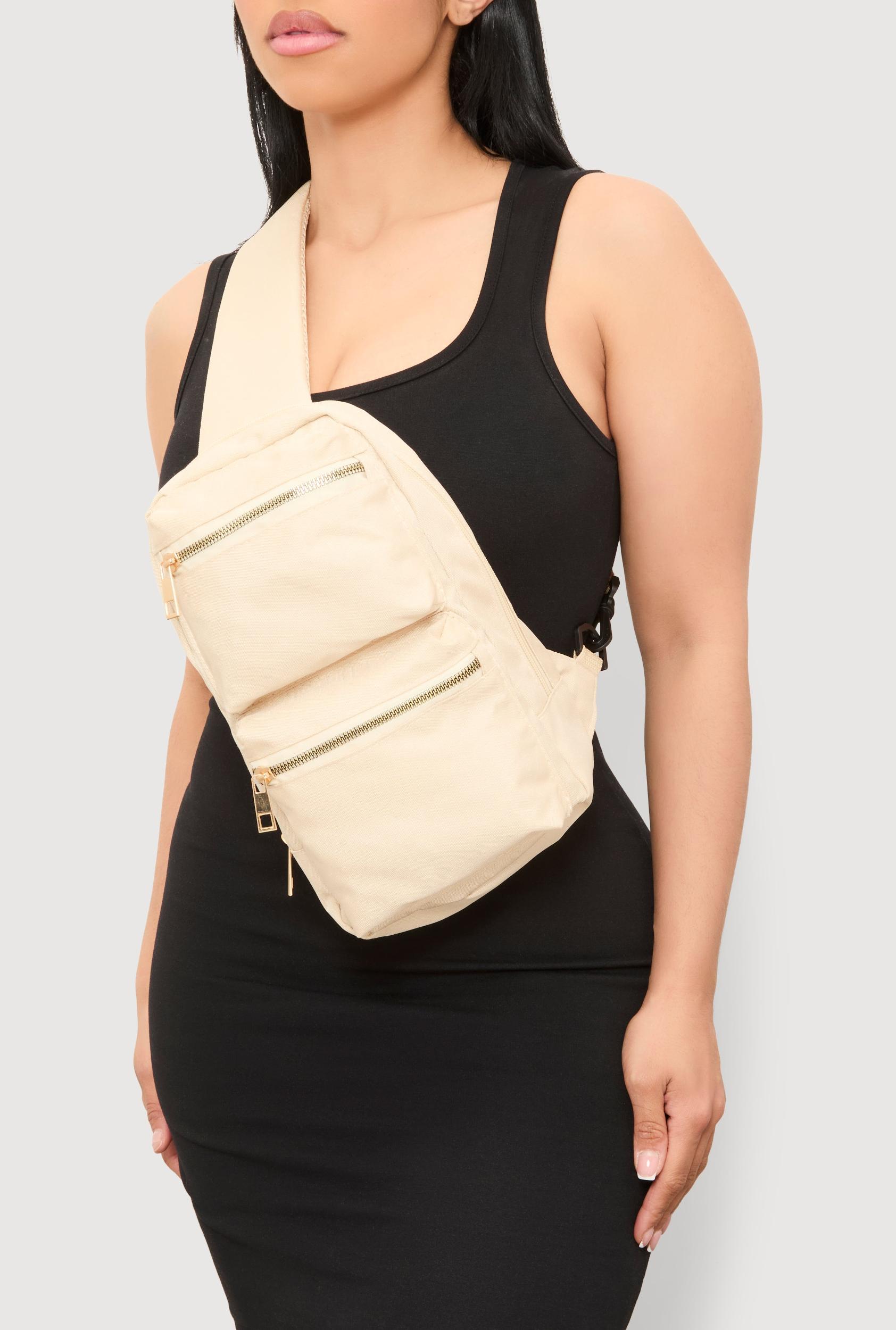 Double Pocket Sling Backpack Female Product Image