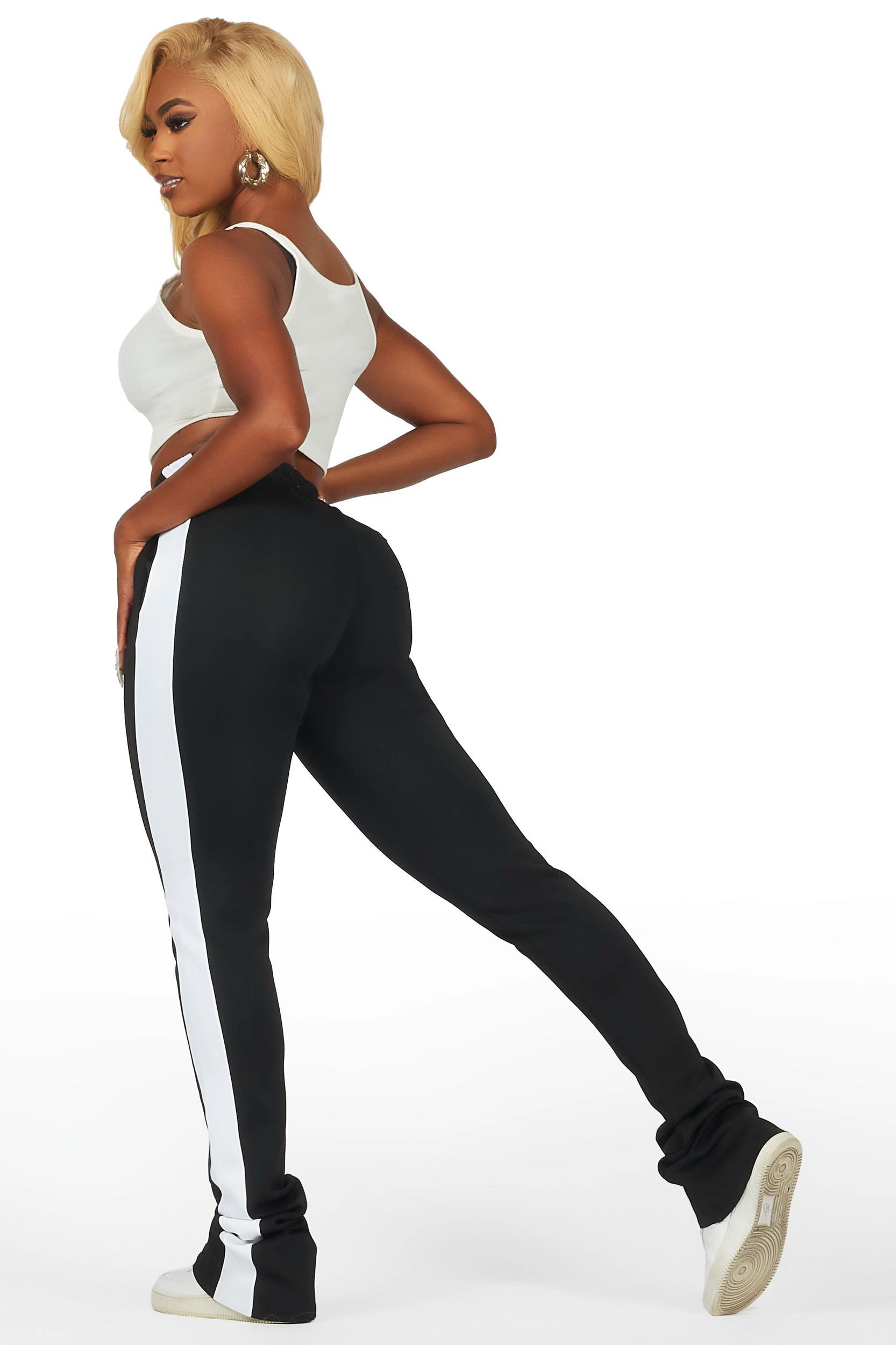 Savannah Black Super Stacked Track Pant Female Product Image