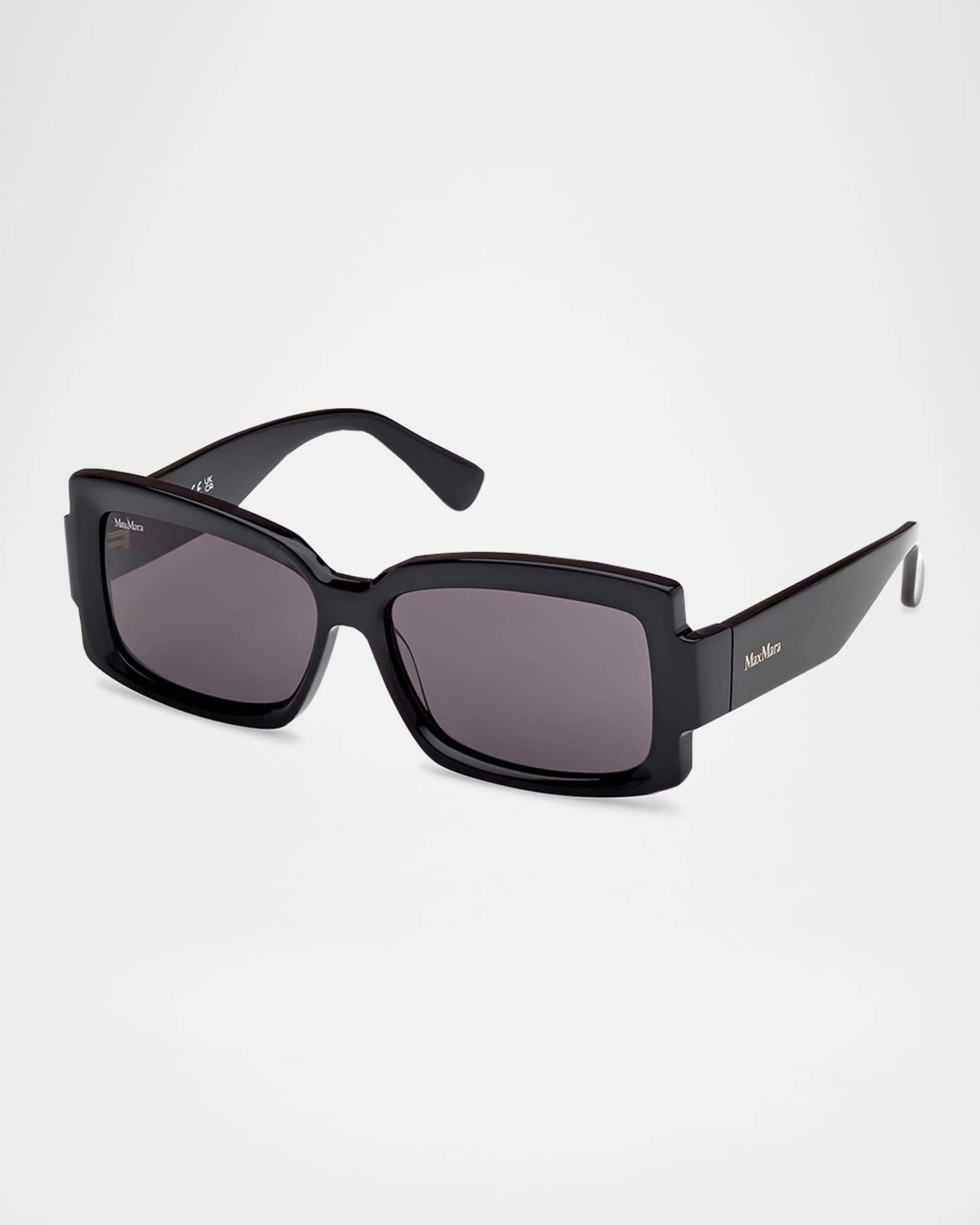Lee-3 Acetate Rectangular Sunglasses Product Image