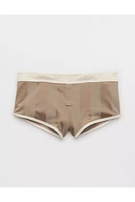 Aerie Shine Cheeky Boyshort Bikini Bottom Women's Product Image