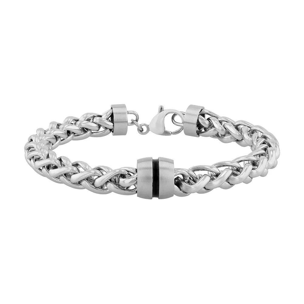 Steel Nation Men's Stainless Steel Franco Chain Bracelet, Size: 8.75, Silver Product Image