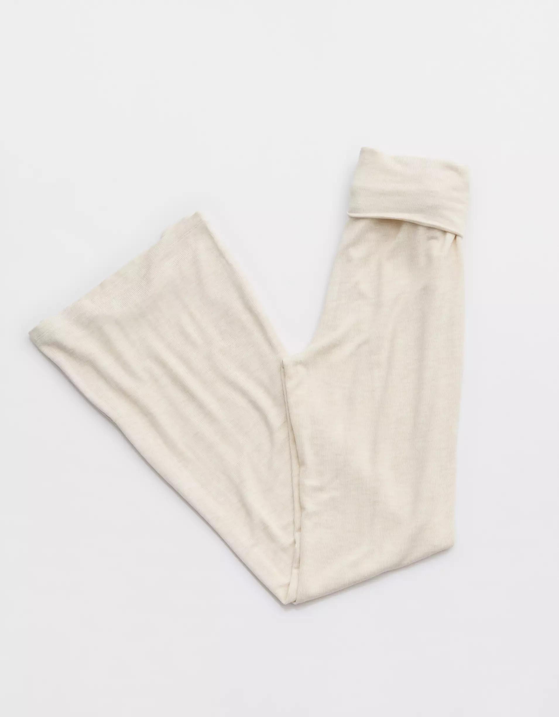 Aerie Let's Bounce Foldover Bootcut PJ Pant Product Image