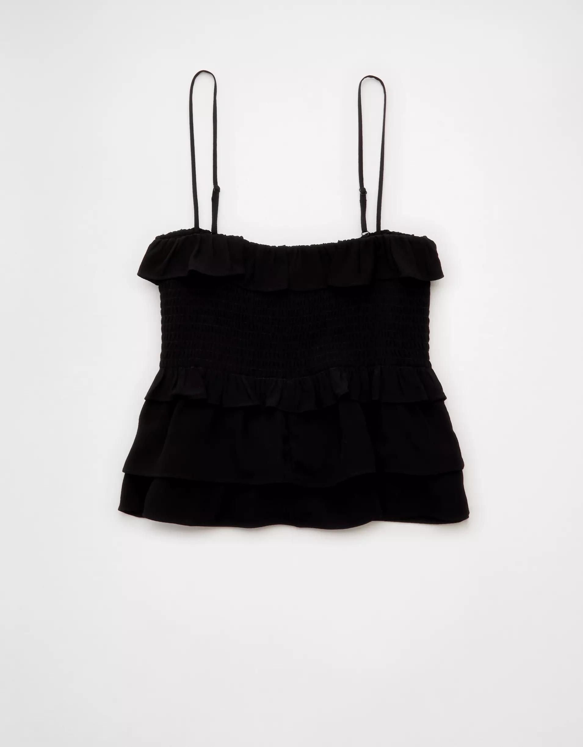 AE Square Neck Smocked Ruffle Cami Women's Product Image