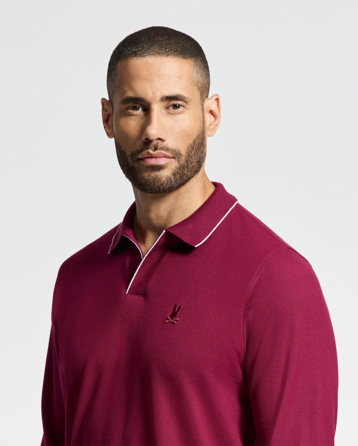 MENS CREEDE PIQUE JOHNNY COLLAR POLO - B6M265E200 Product Image