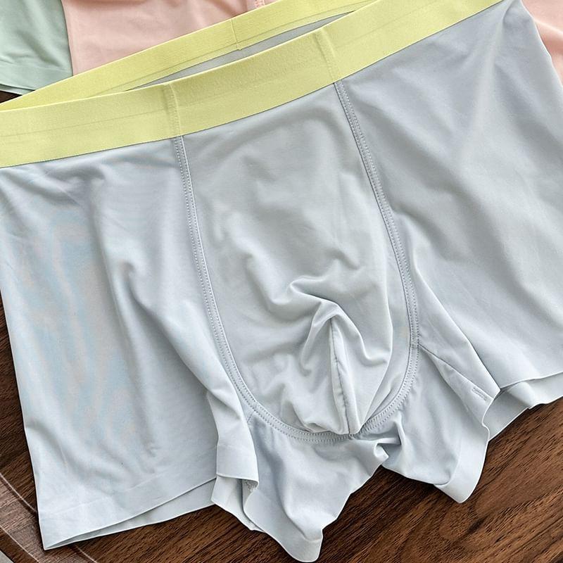 Two Tone Seamless Boxer Briefs / Set Product Image