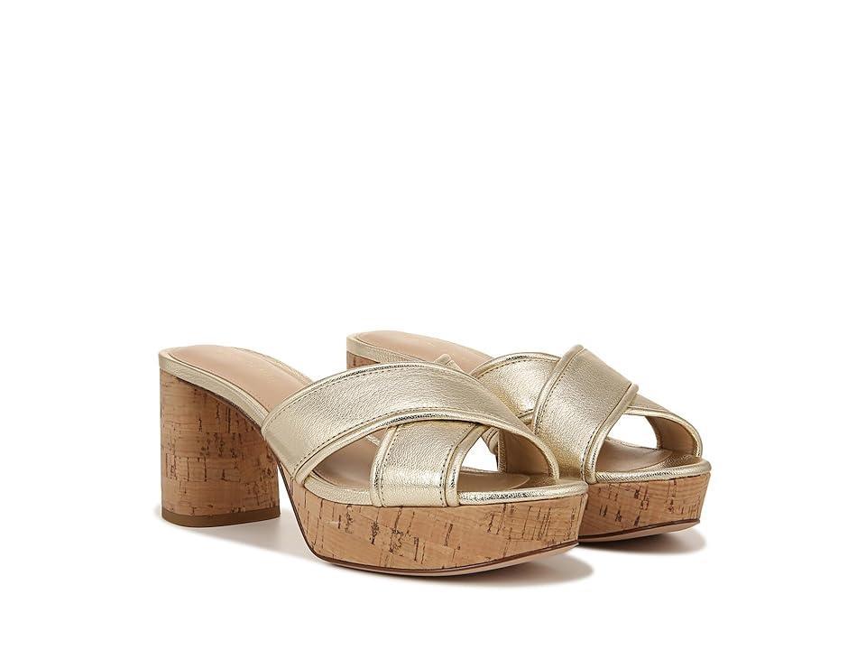 Veronica Beard Dory Slides (Platinum Leather) Women's Sandals Product Image