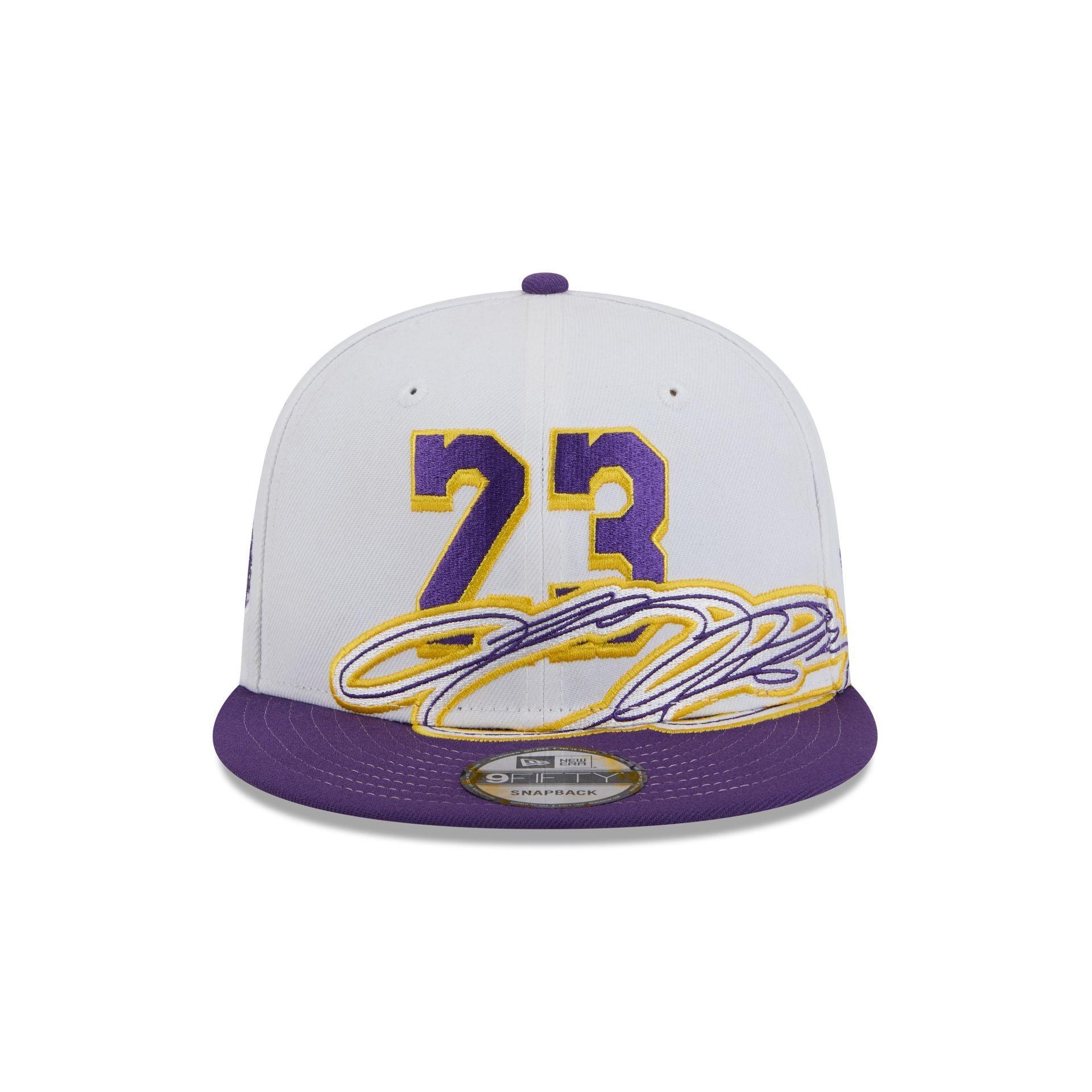 Los Angeles Lakers Lebron James Signature 9FIFTY Snapback Hat Male Product Image
