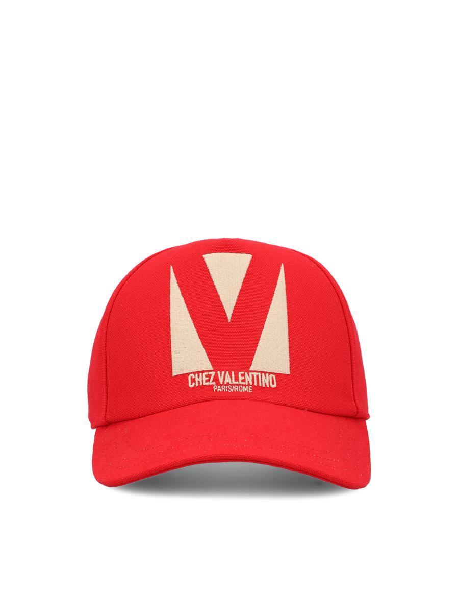 VALENTINO GARAVANI Hats In Red/brown Product Image