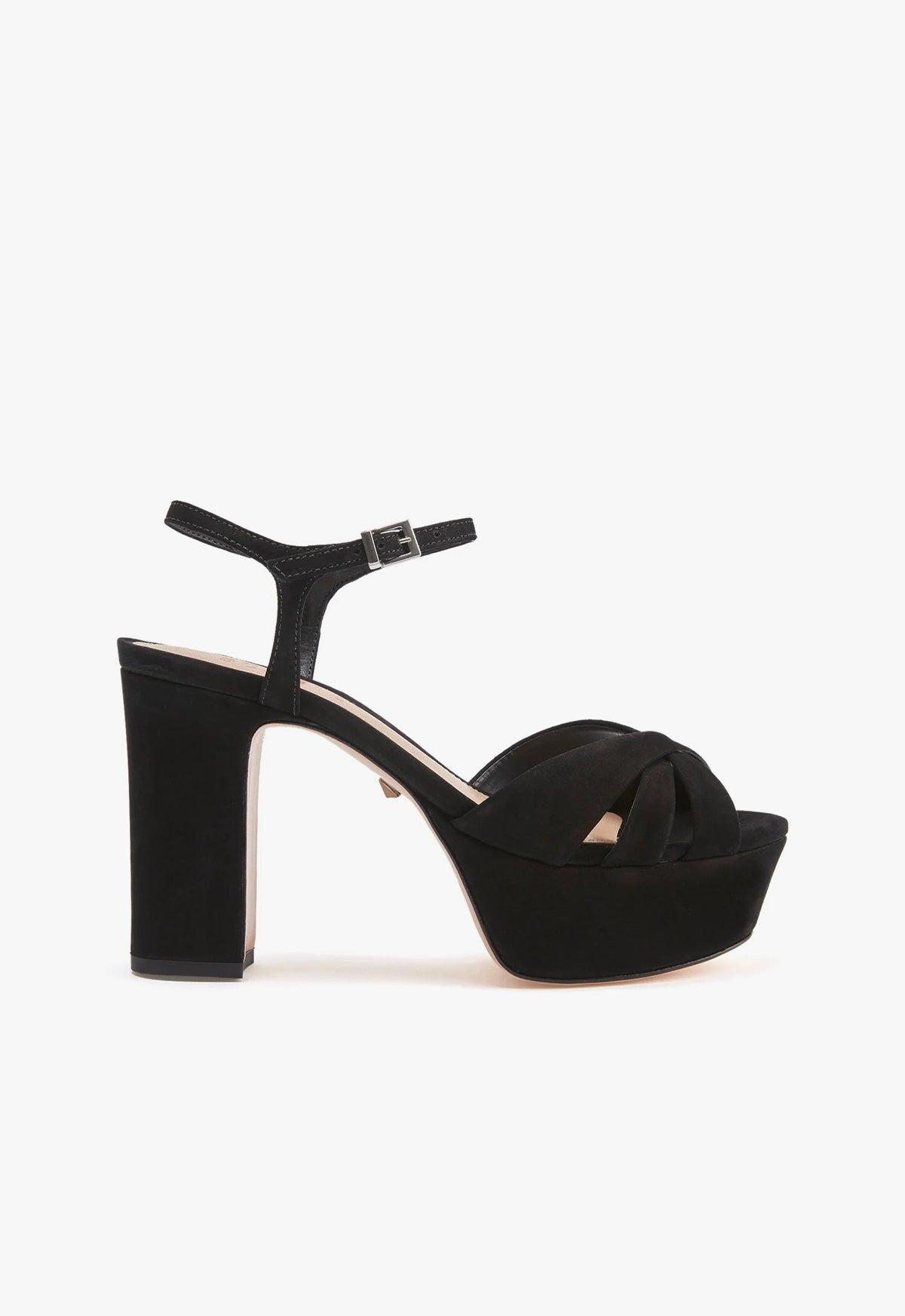 Schutz Keefa Platform Sandals Black 9 Product Image