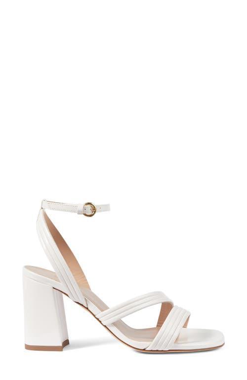 LK BENNETT Edita Ankle Strap Sandal In Pearl Product Image
