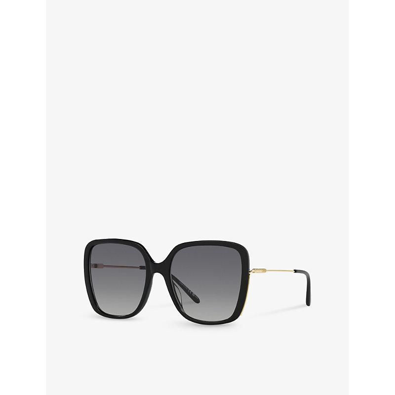 CHLOÉ Chloe Womens Black Ch0173s Square-frame Acetate Sunglasses Product Image