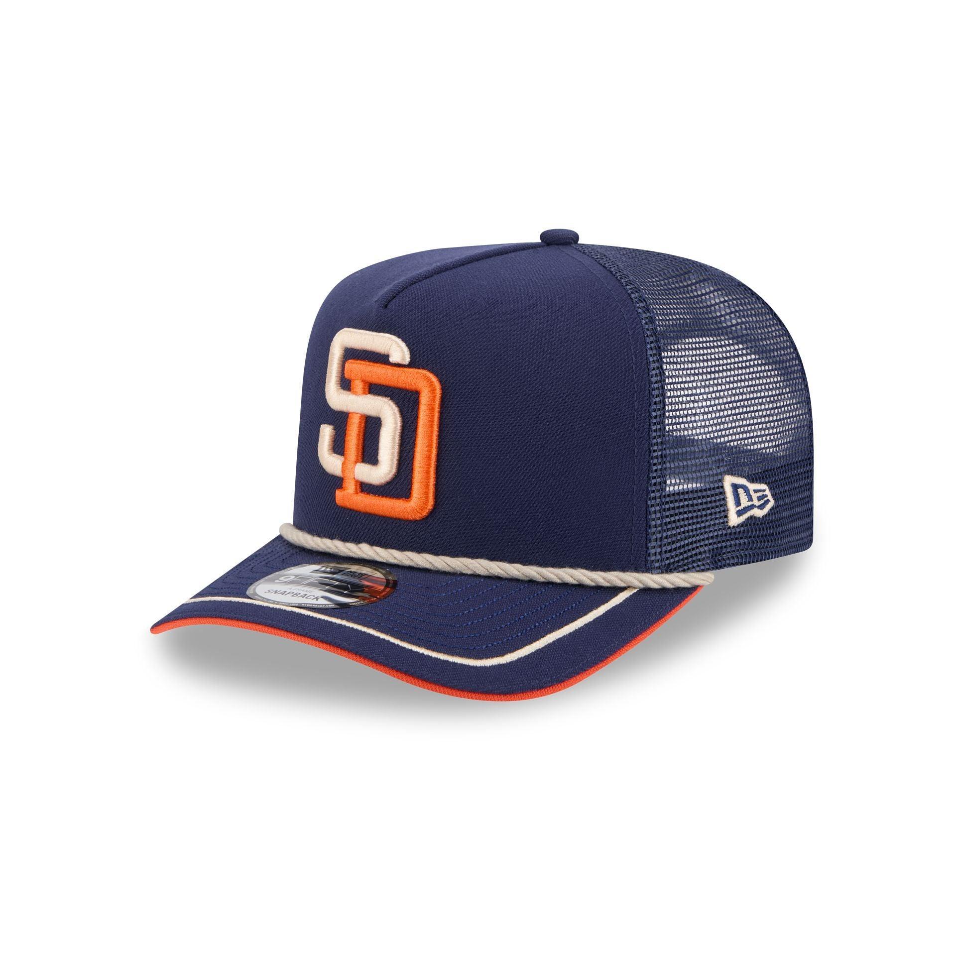 San Diego Padres Vintage Team Rope 9FIFTY A-Frame Trucker Male Product Image