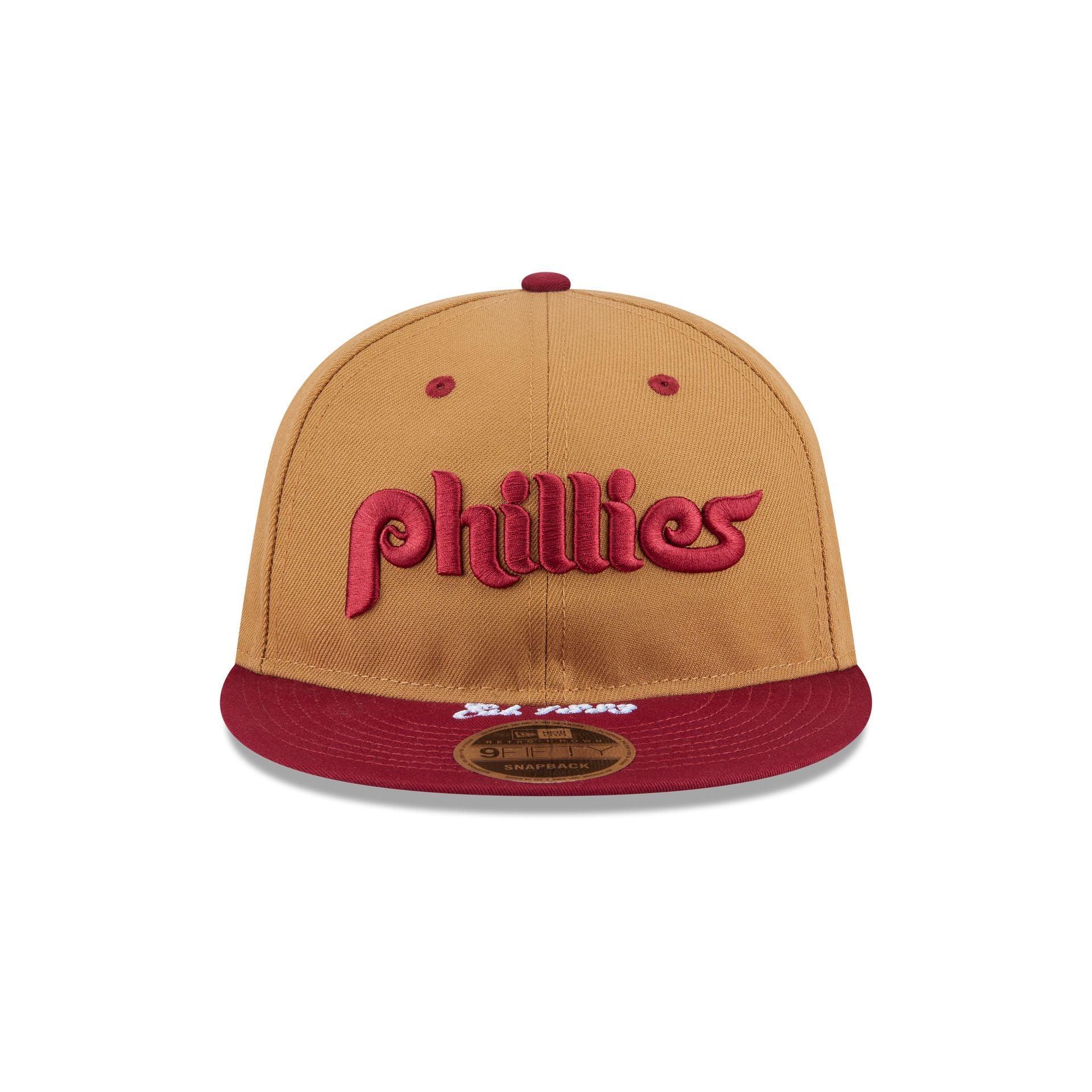 Philadelphia Phillies Wheat Retro Crown 9FIFTY Snapback Hat Male Product Image
