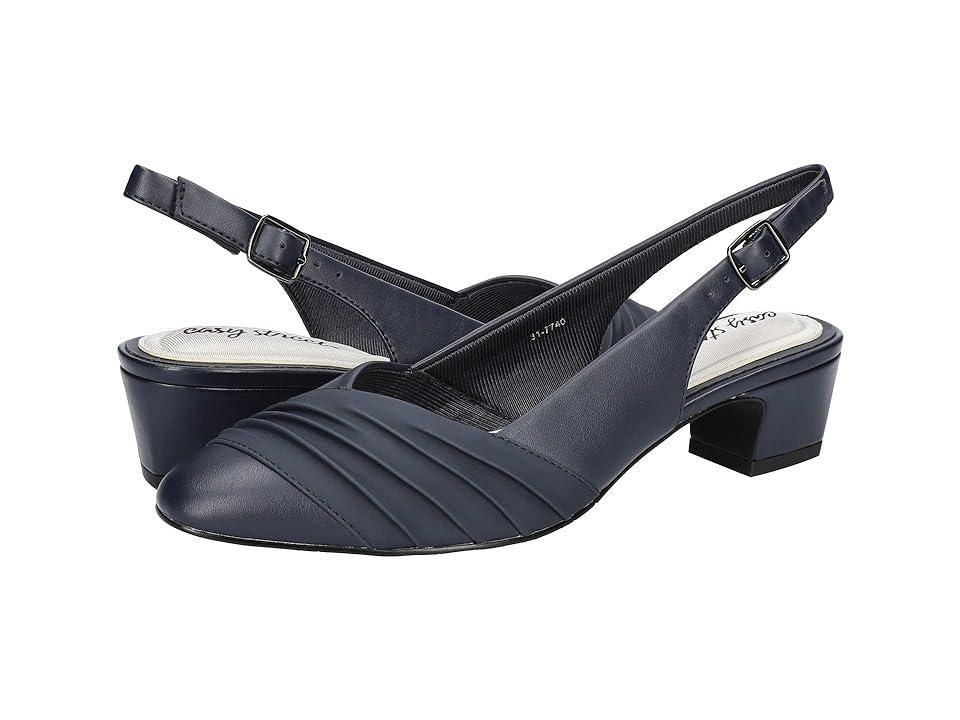 Bates by Easy Street Women's Slingback Pumps, Size: 9, Silver Product Image