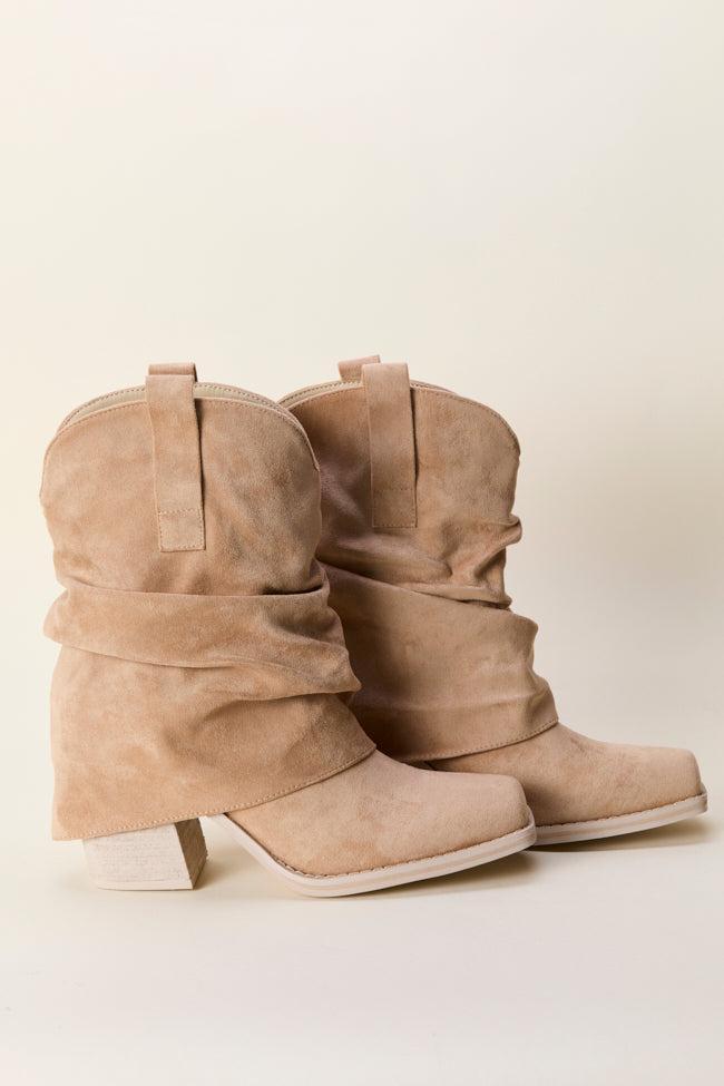 Payton Beige Cowboy Boots Product Image
