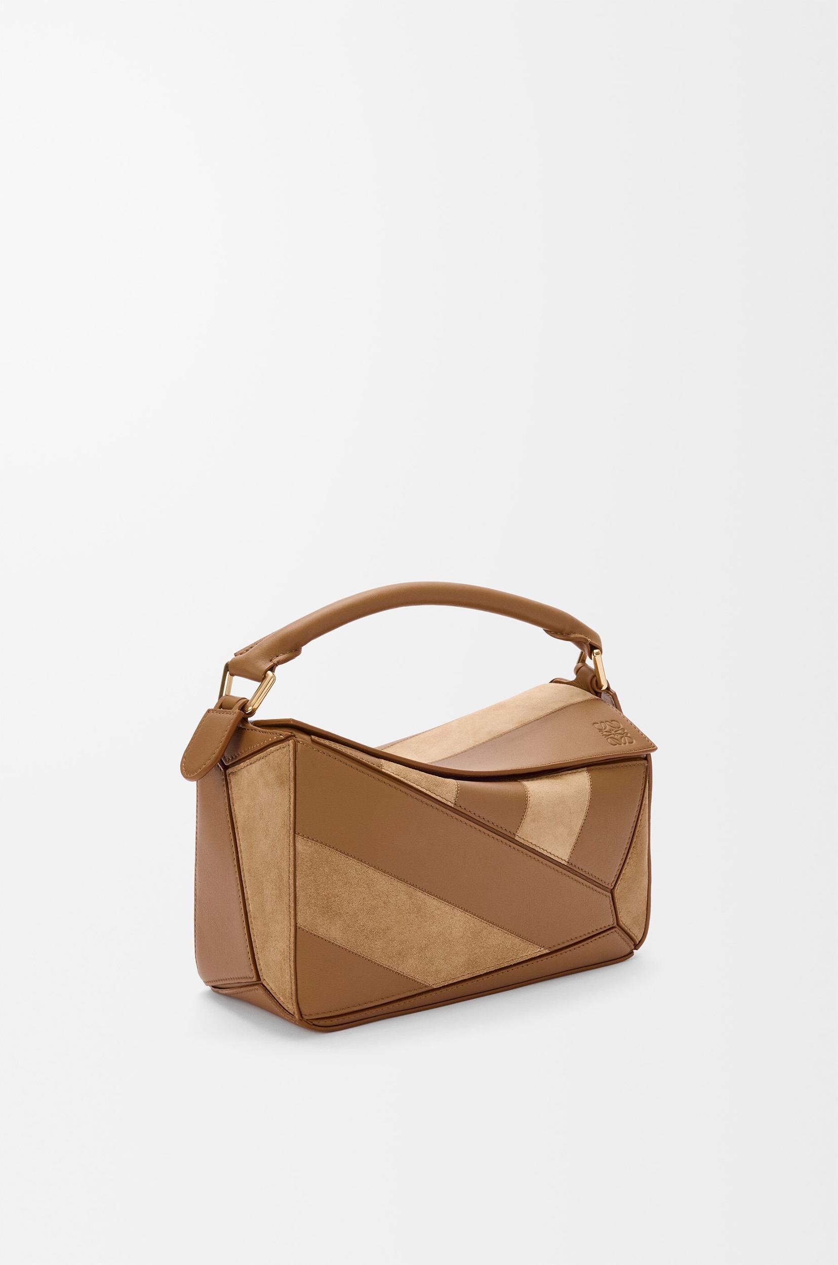Small Puzzle bag in classic calfskin and suede Product Image