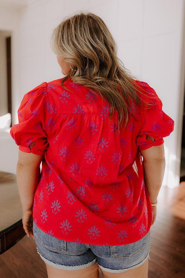Sweetheart Moment Floral Top Curves Product Image