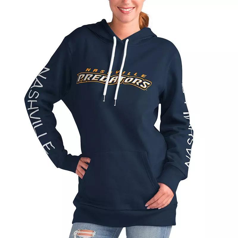 Women's G-III 4Her by Carl Banks Navy Tennessee Titans Extra Inning Pullover Hoodie, Size: Small, Blue Product Image