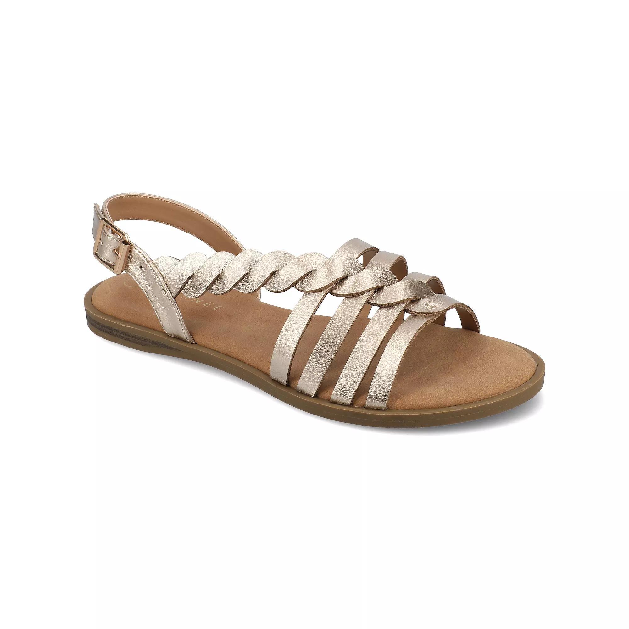 Journee Solay Womens Sandals Beige Product Image