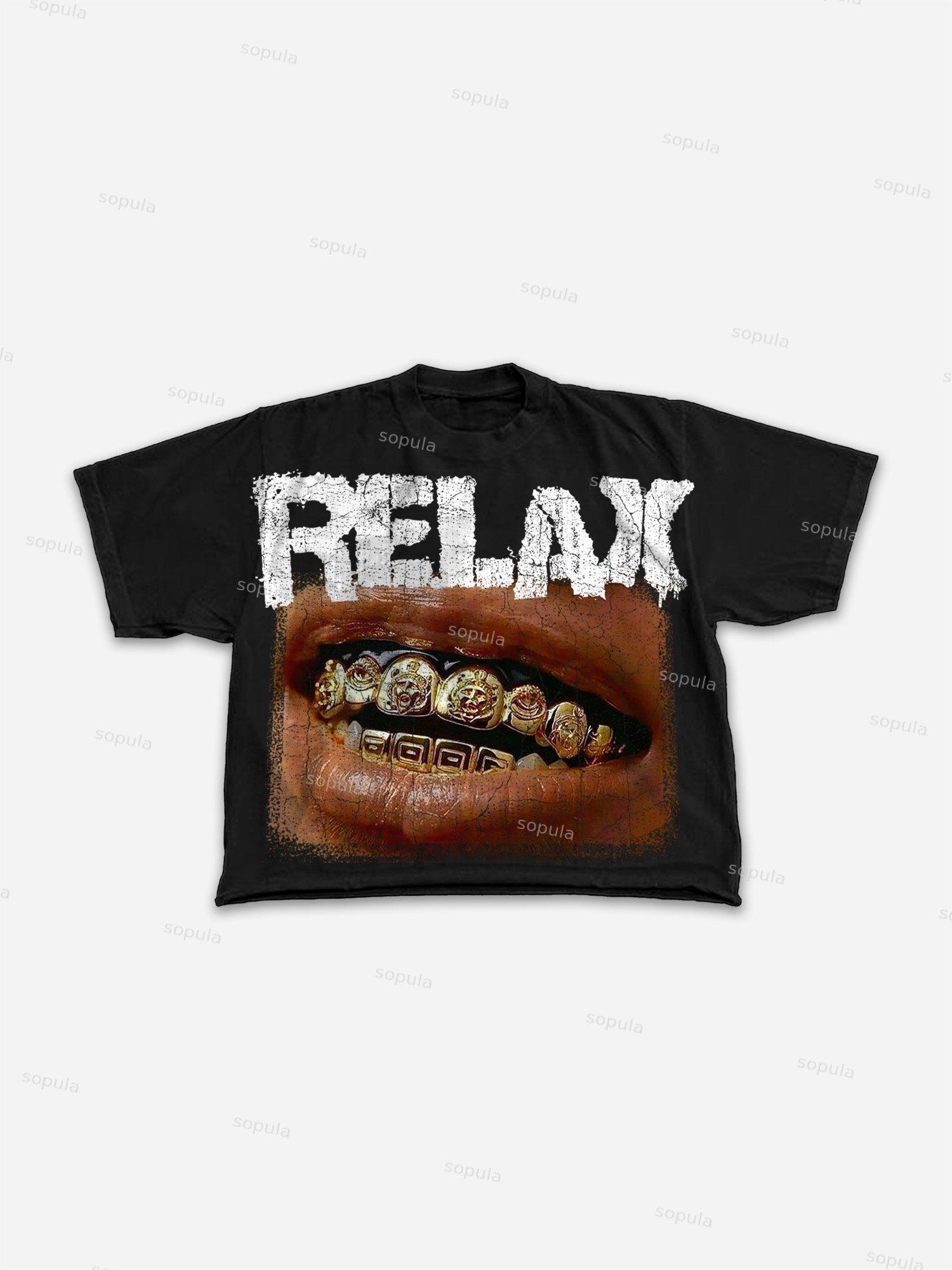 Lip Print Cropped T-shirt Product Image