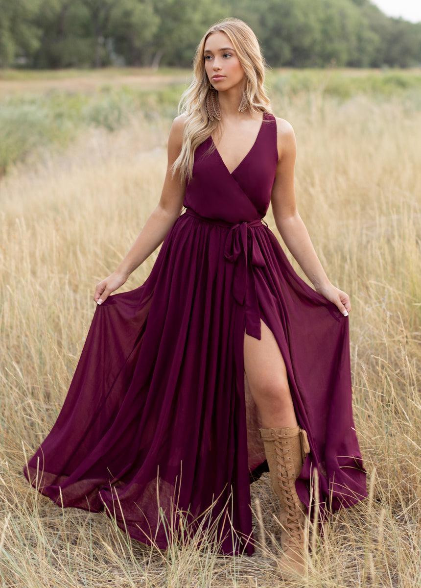 Miriam Dress in Plum Female Product Image
