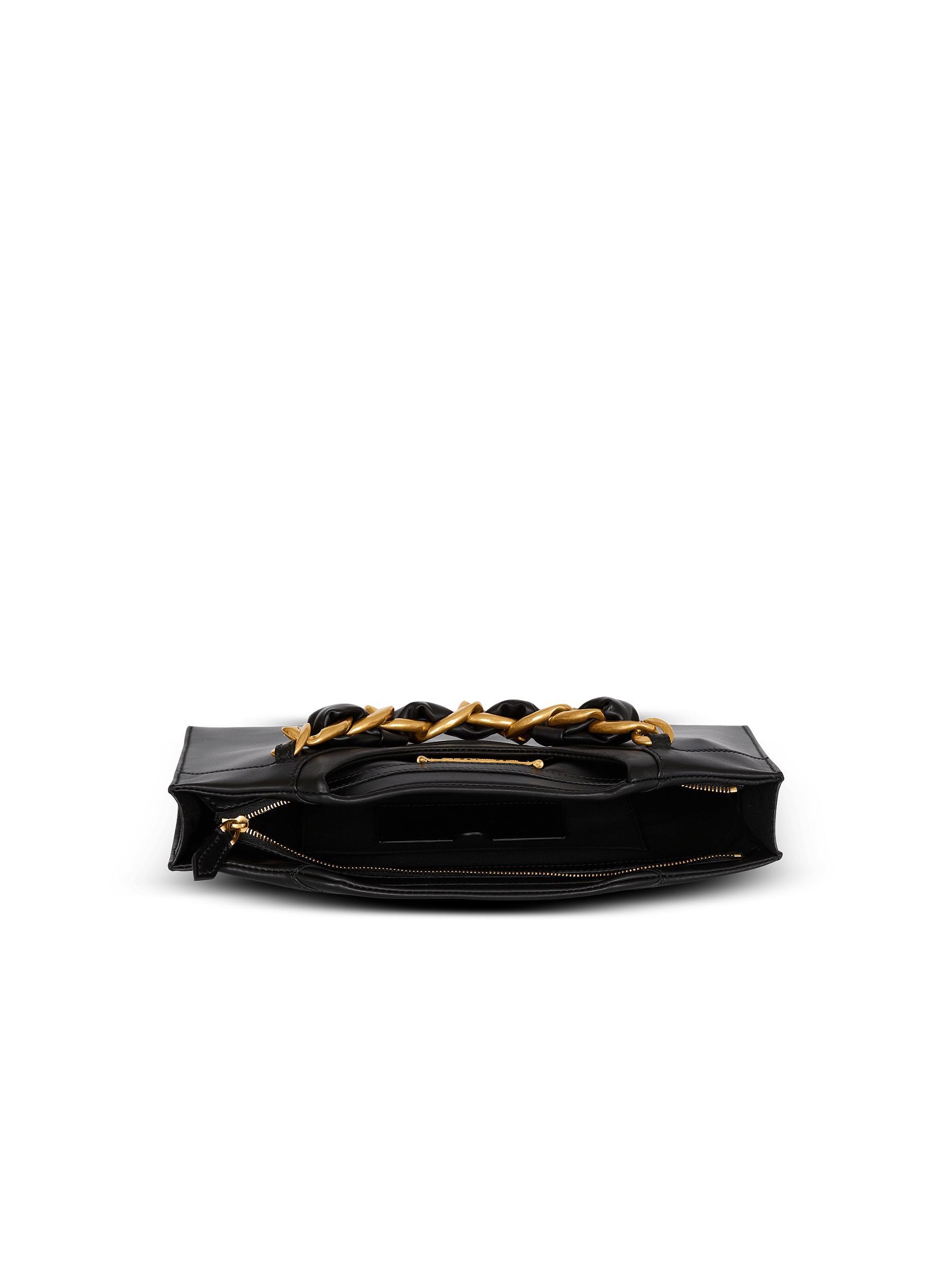 Crewneck zipped calfskin pouch Product Image