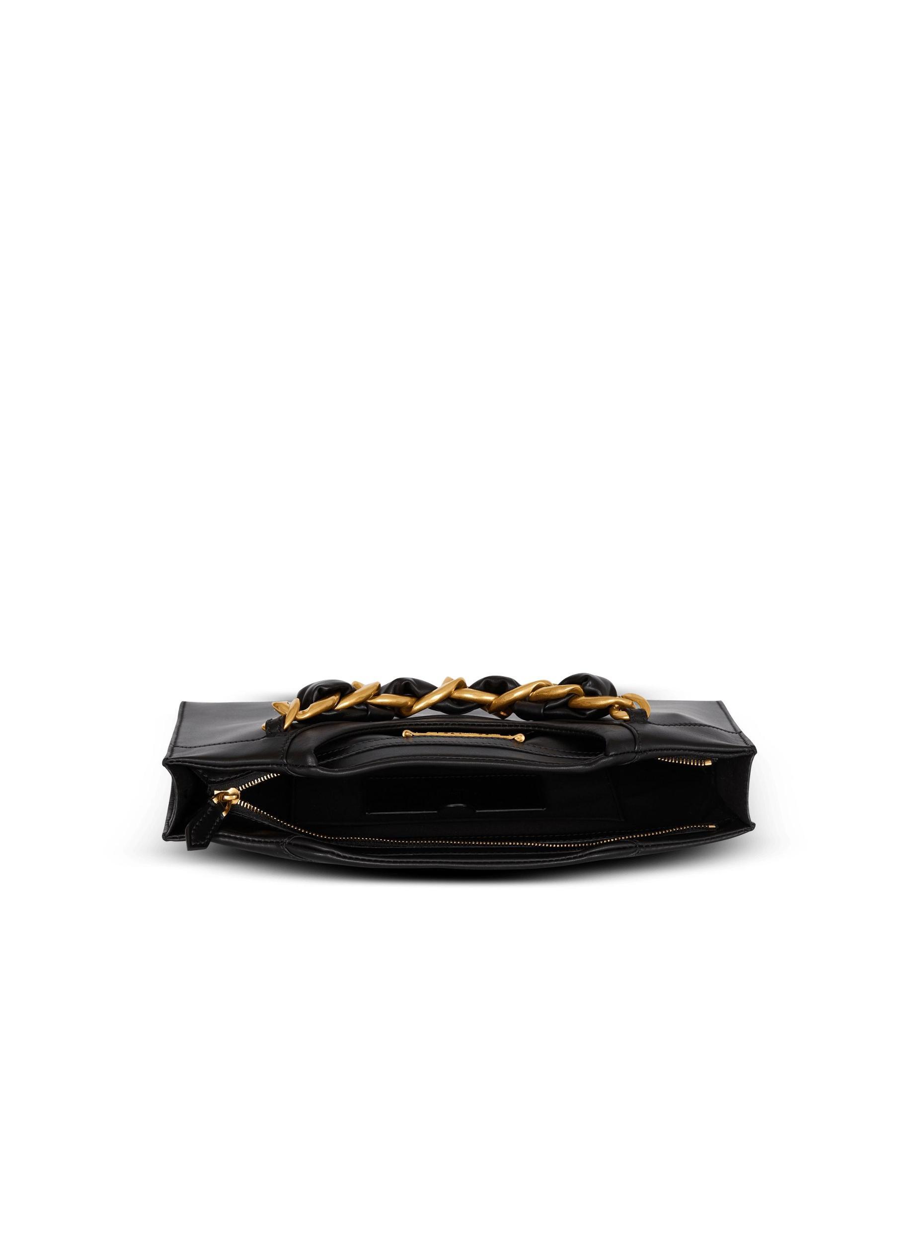 Crewneck zipped calfskin pouch Product Image