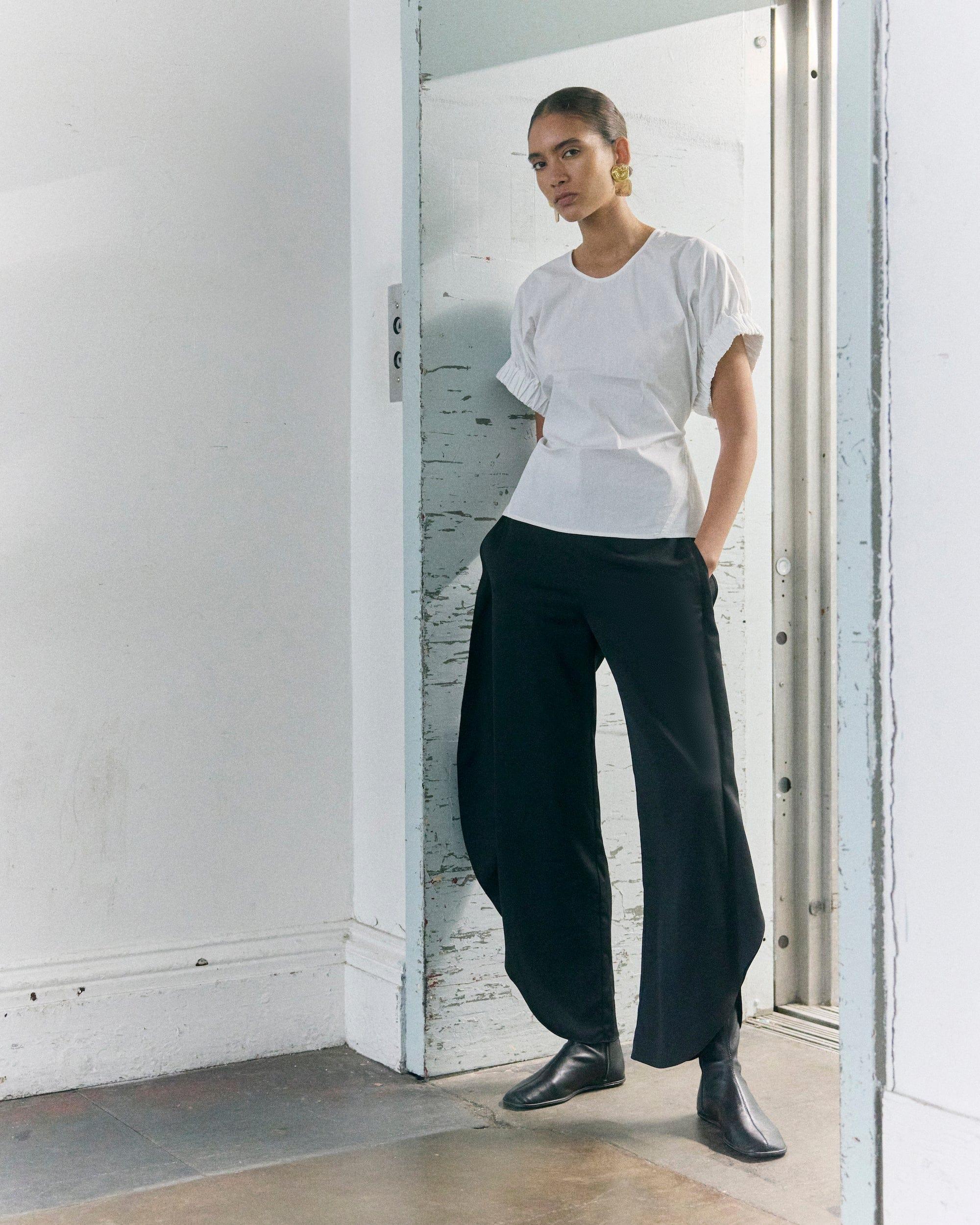 Roxanne Elasticated-Sleeve Blouse Product Image