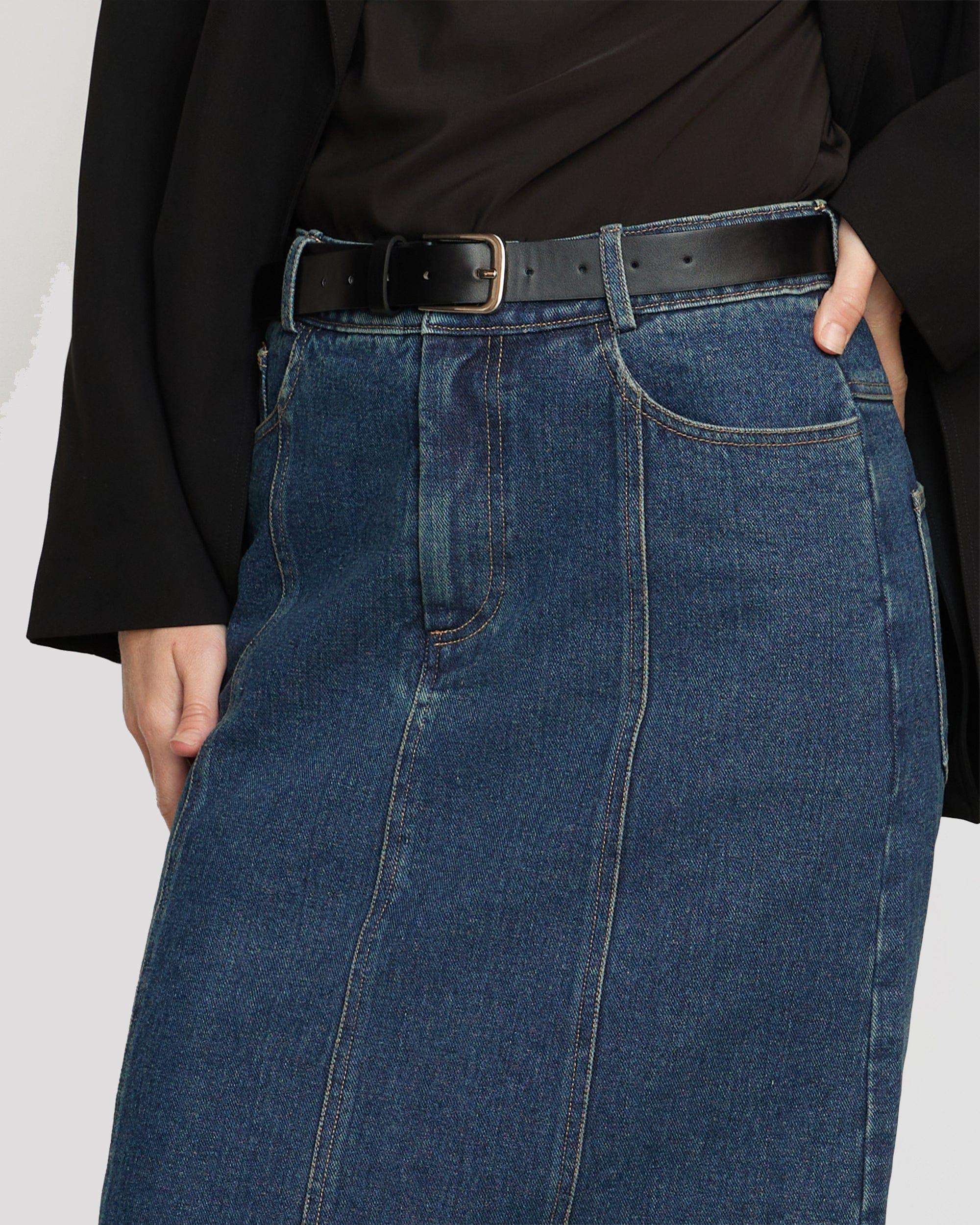 Riley Denim Maxi Skirt Product Image