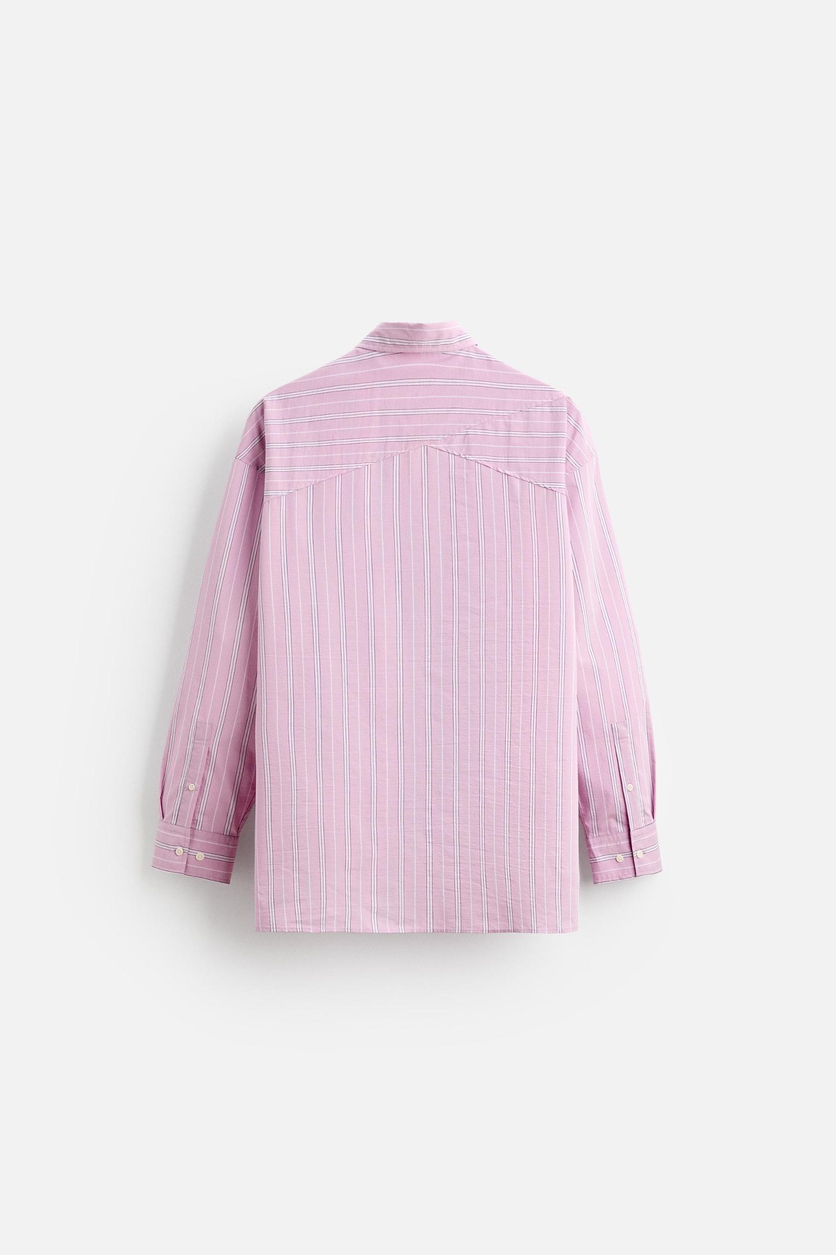 STRIPED RELAXED FIT SHIRT Product Image